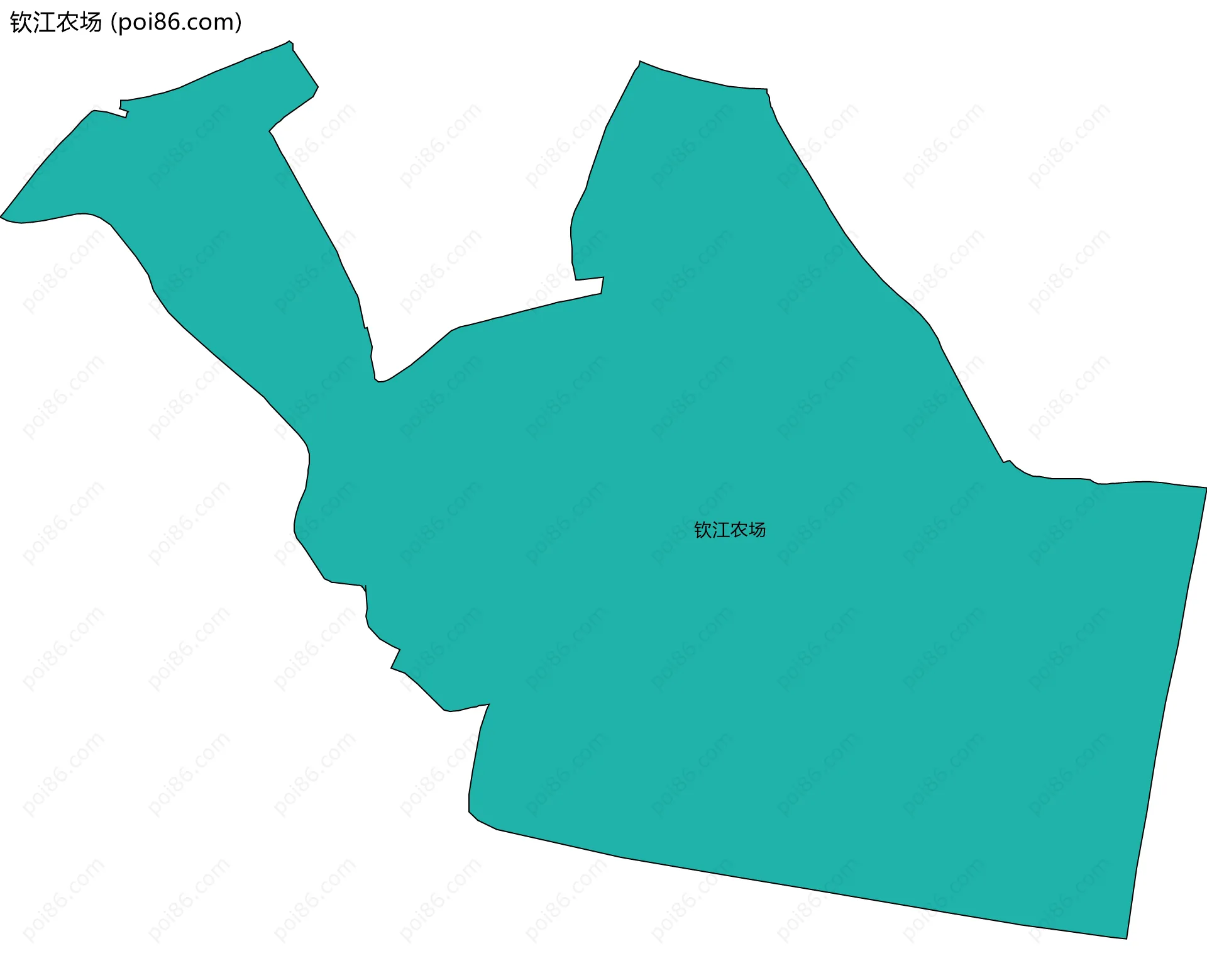 钦江农场边界地图