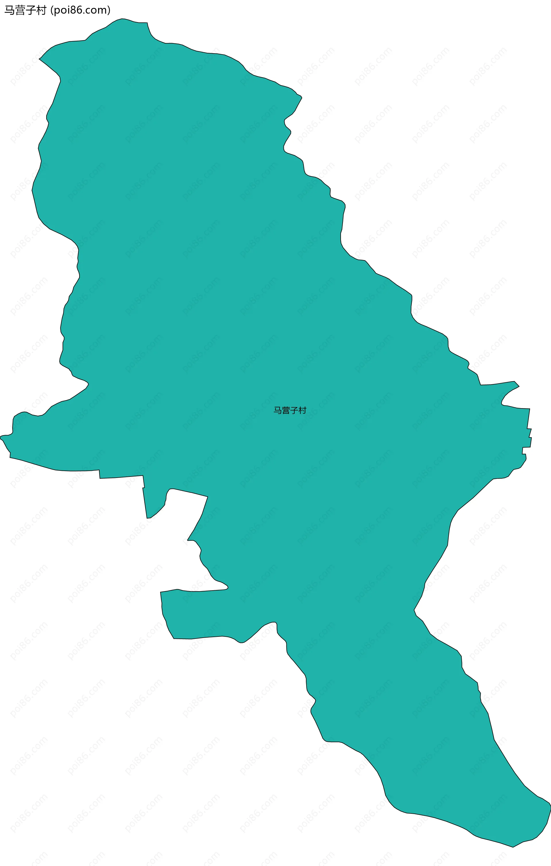 马营子村边界地图