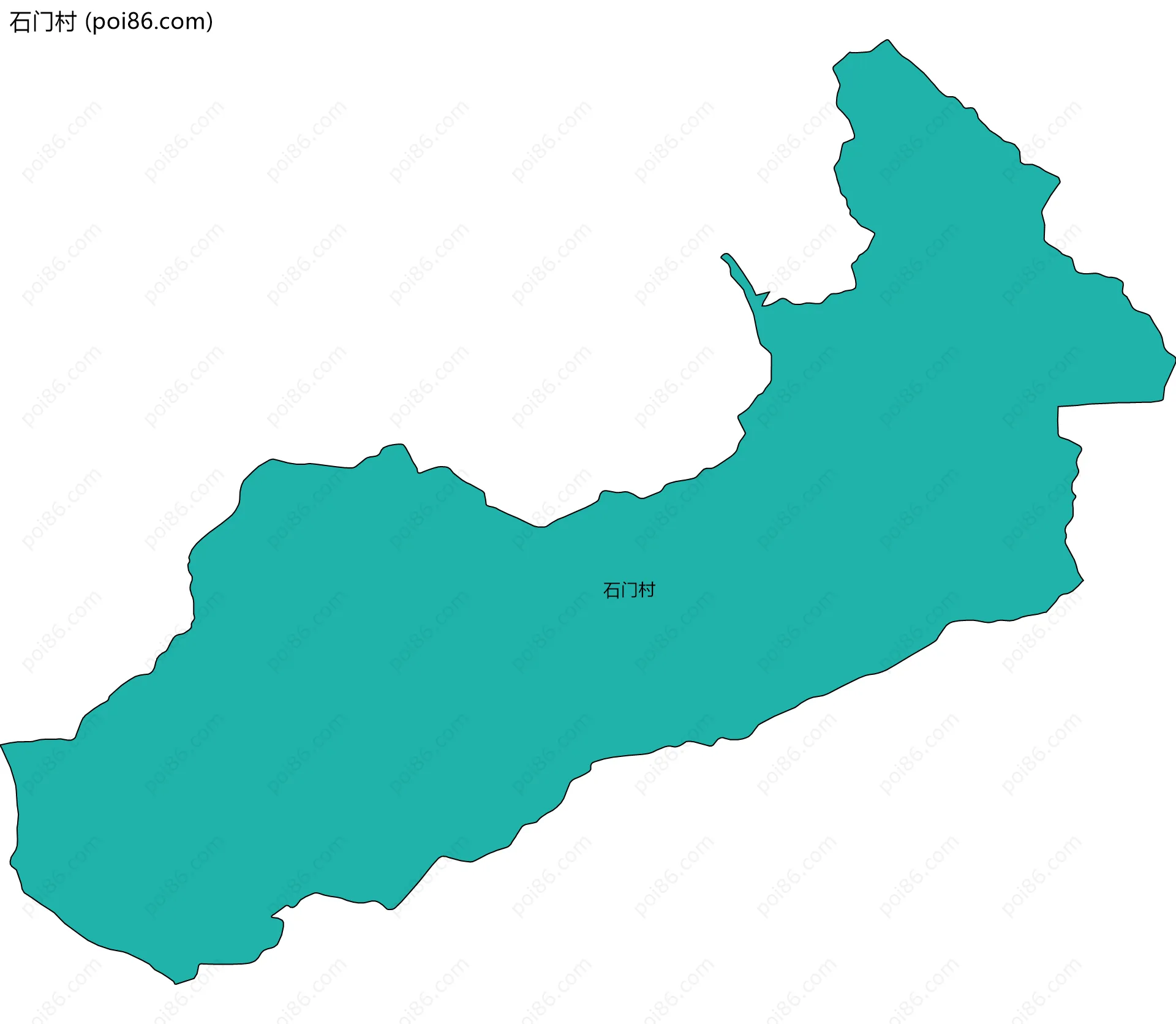 石门村边界地图