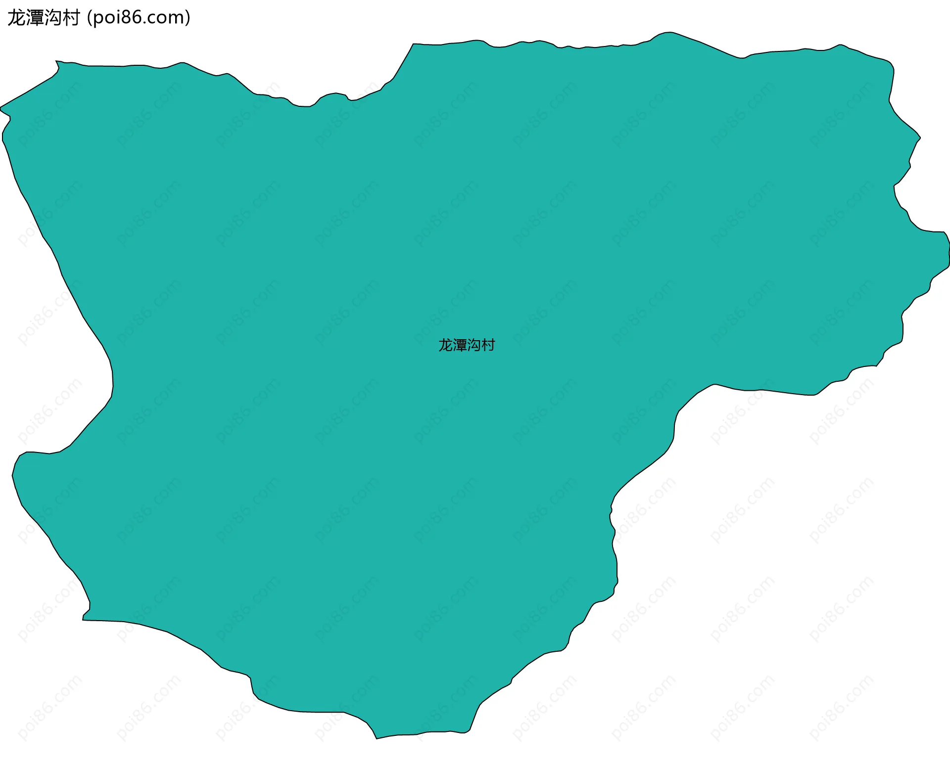 龙潭沟村边界地图