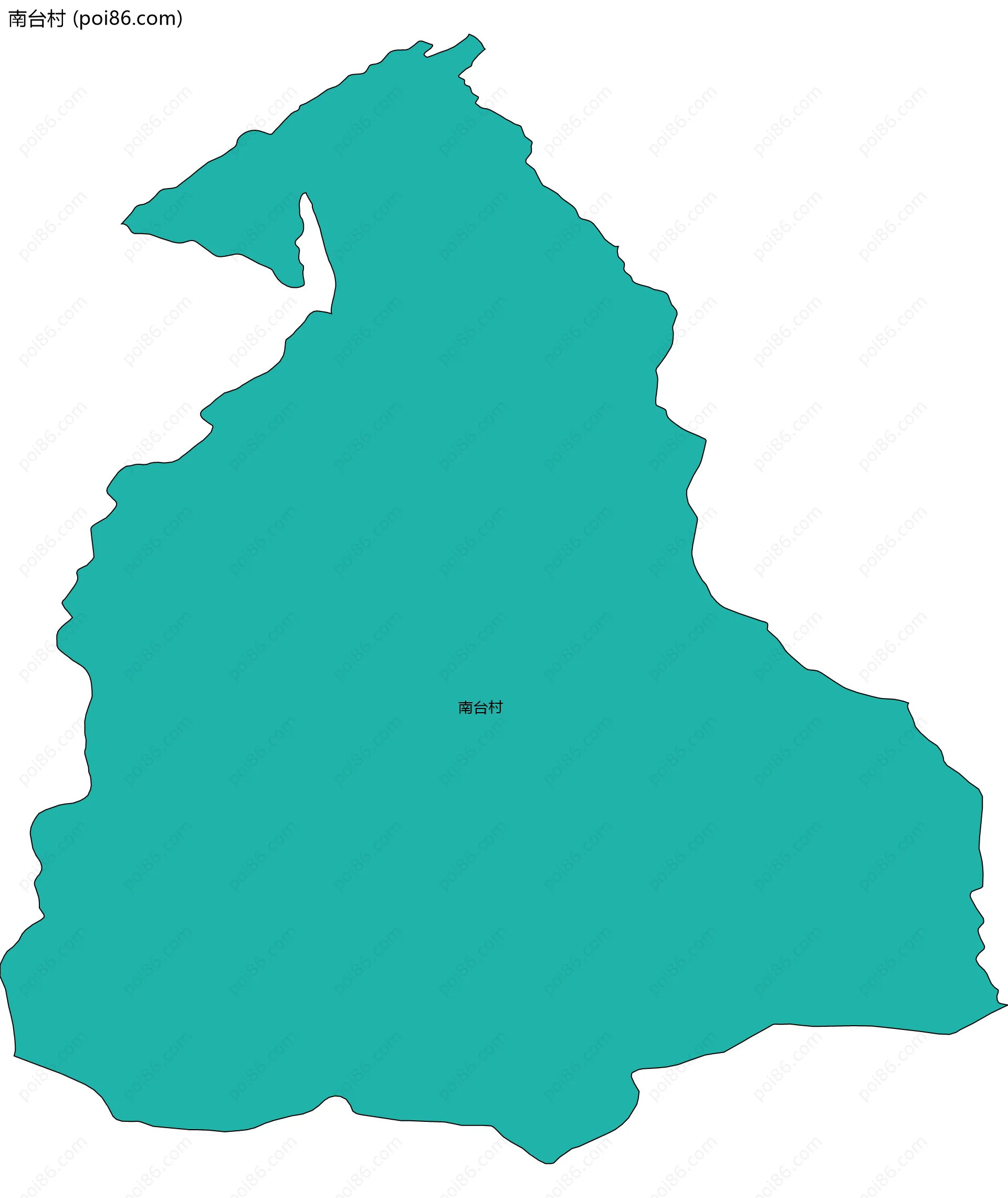 南台村边界地图