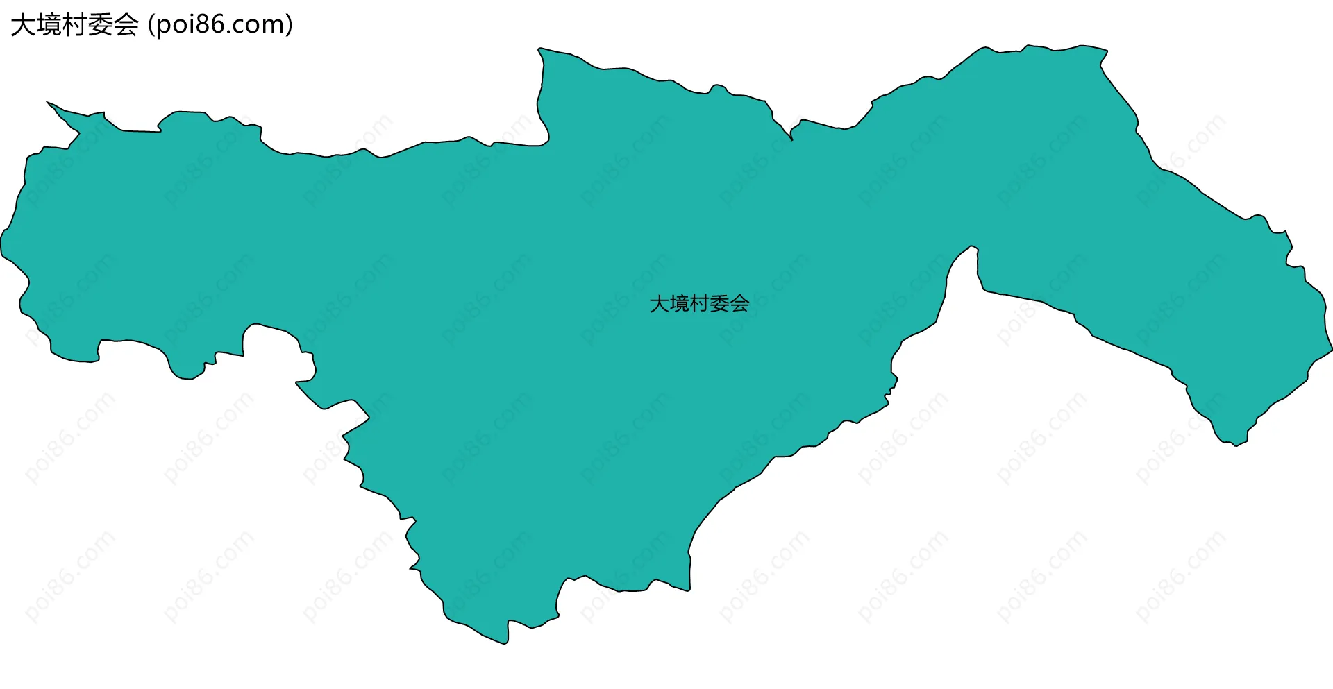 大境村委会边界地图