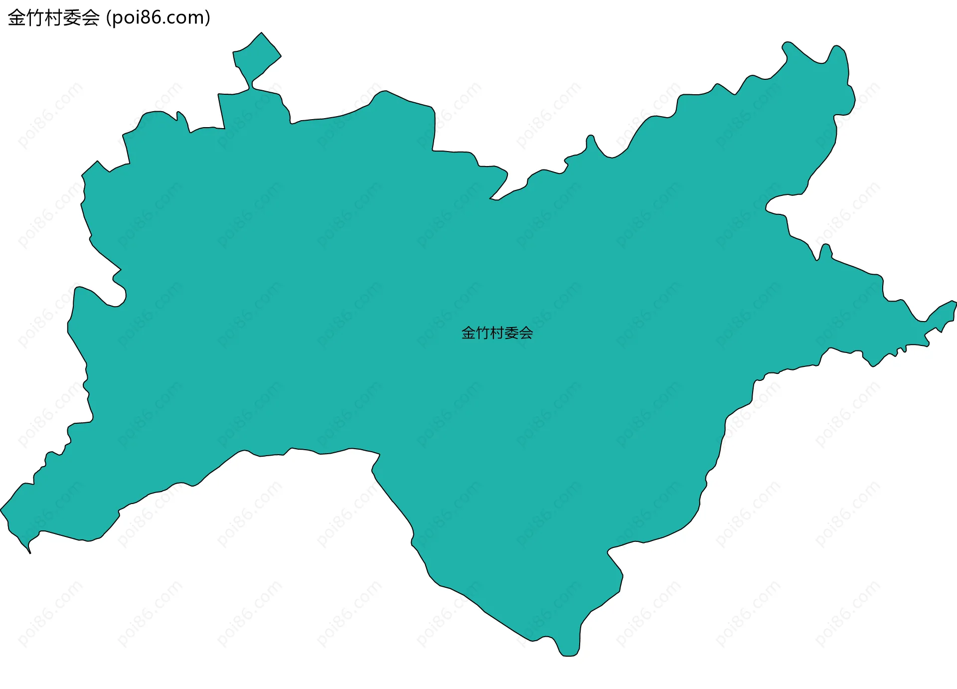 金竹村委会边界地图