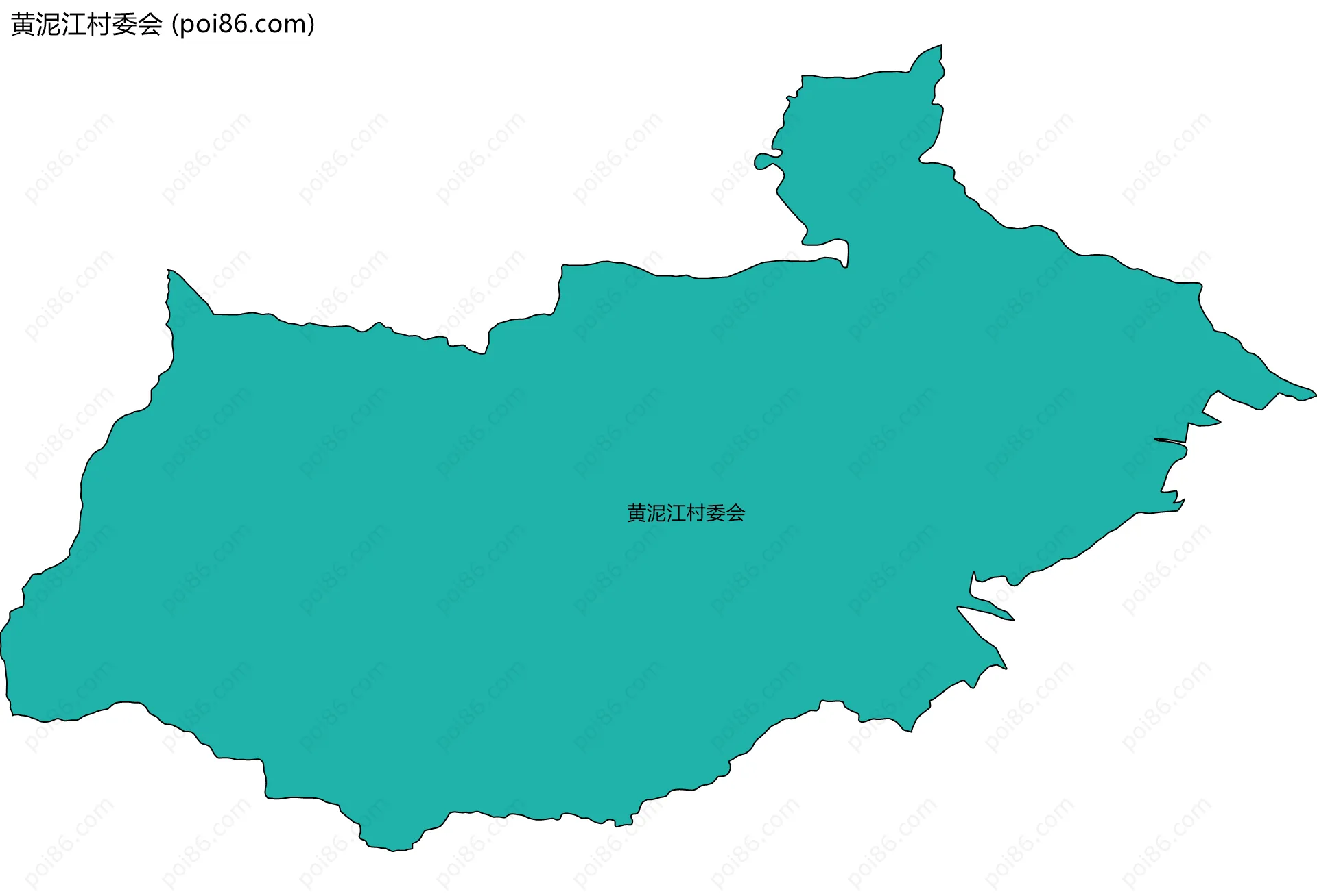 黄泥江村委会边界地图