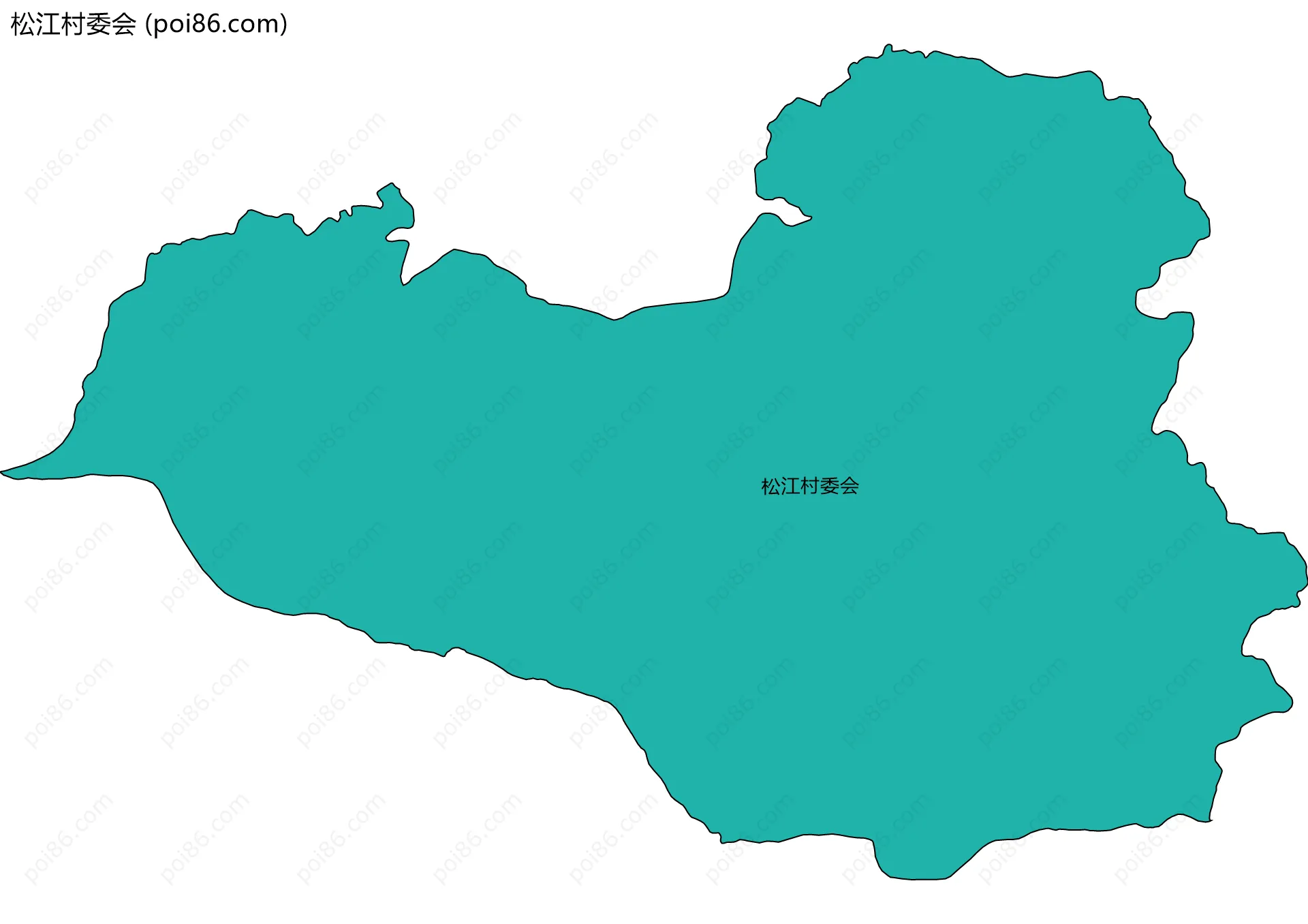 松江村委会边界地图