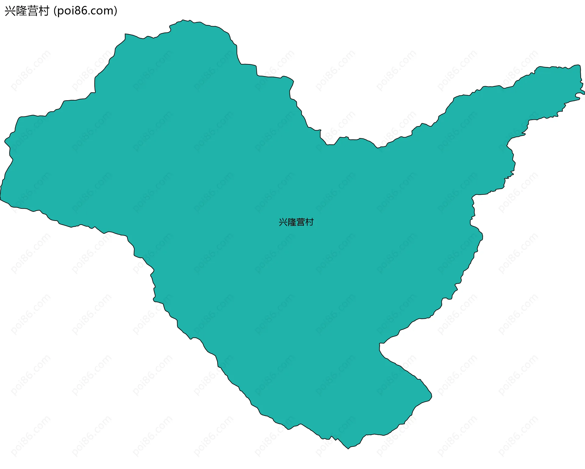 兴隆营村边界地图