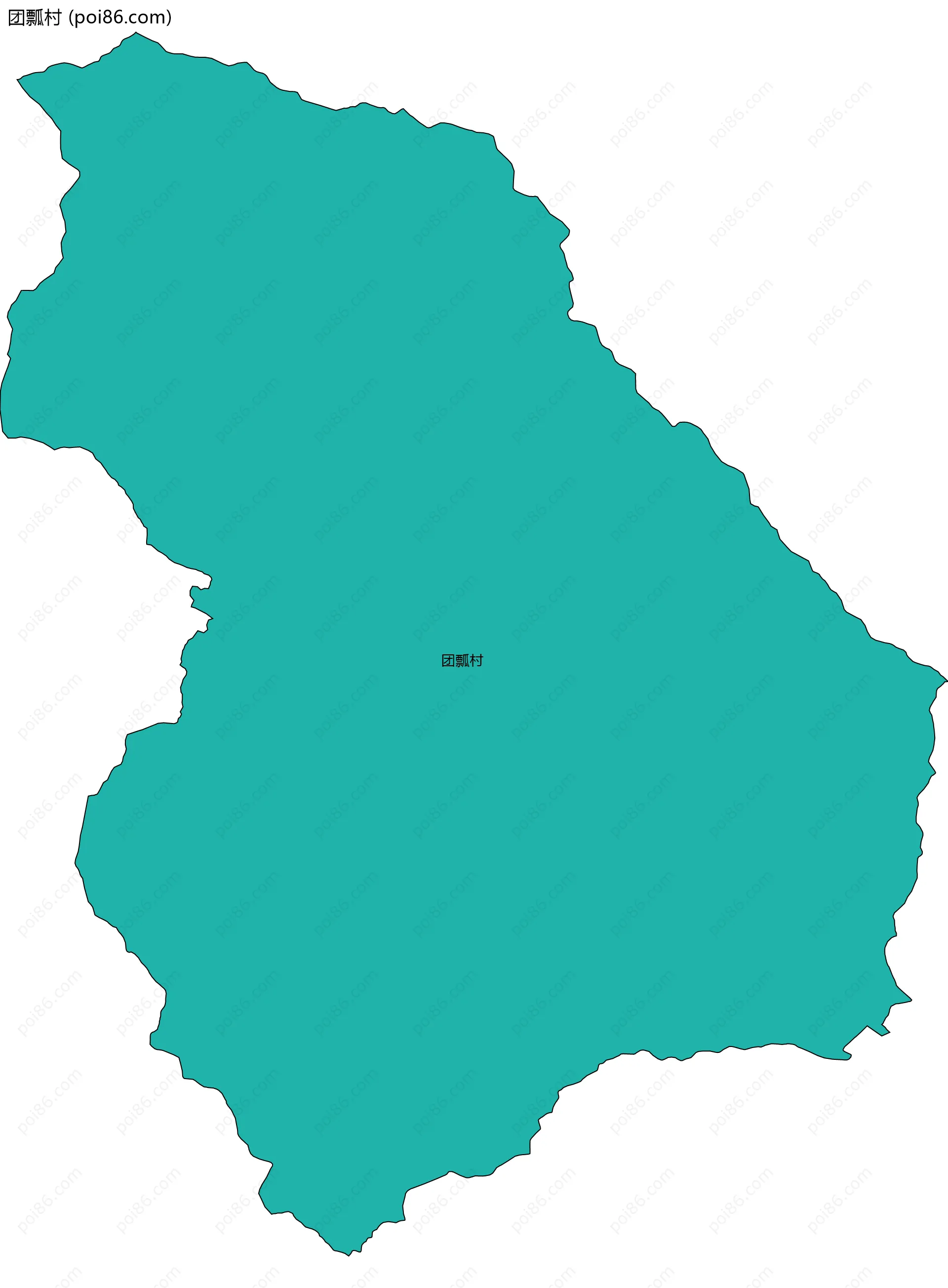 团瓢村边界地图