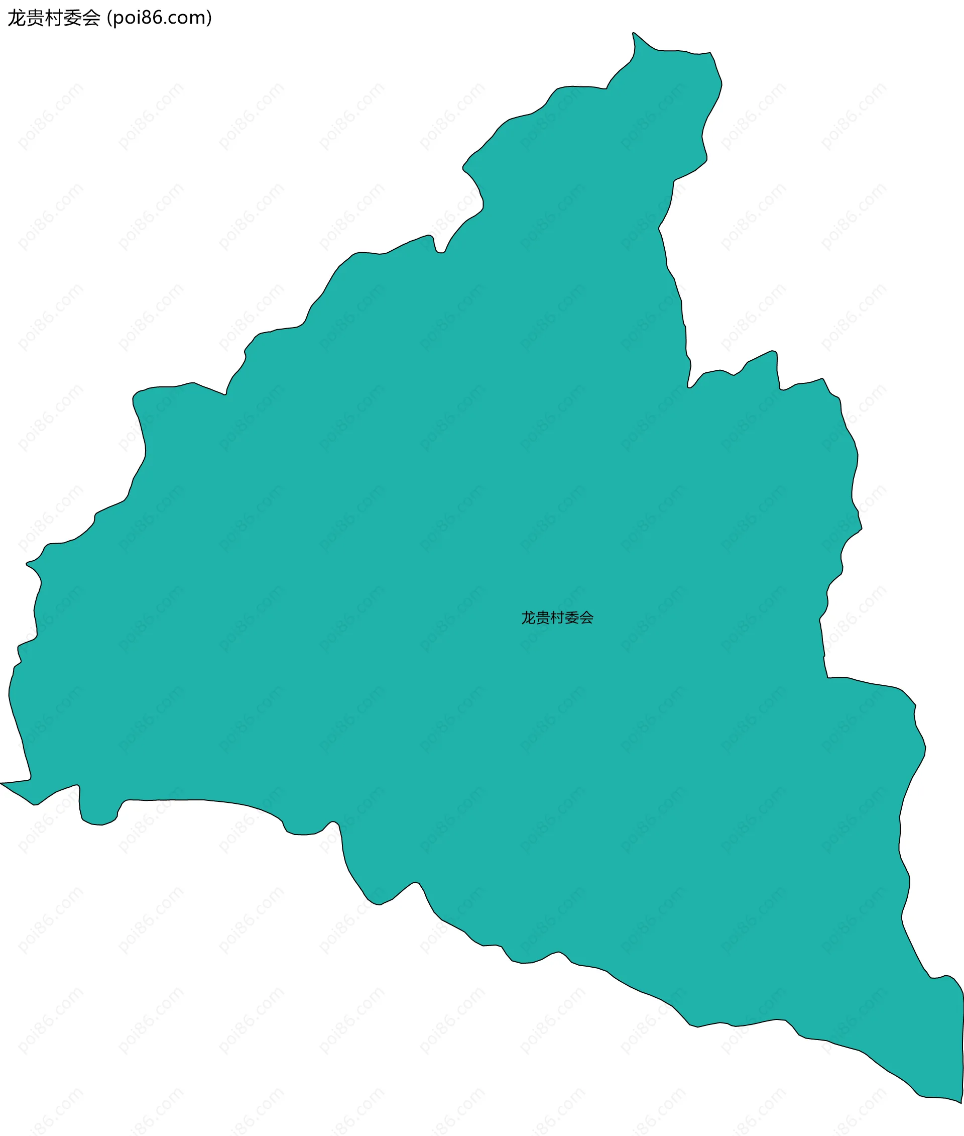 龙贵村委会边界地图