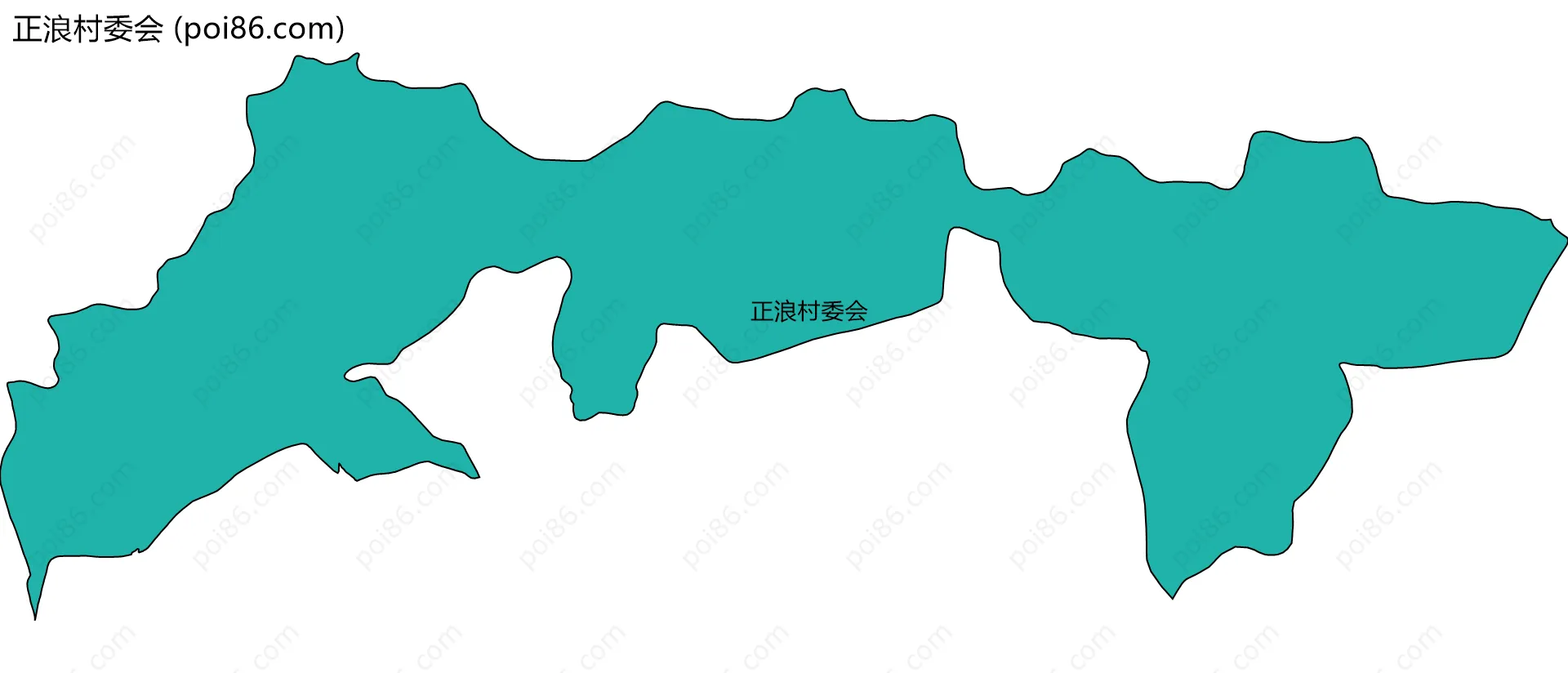 正浪村委会边界地图