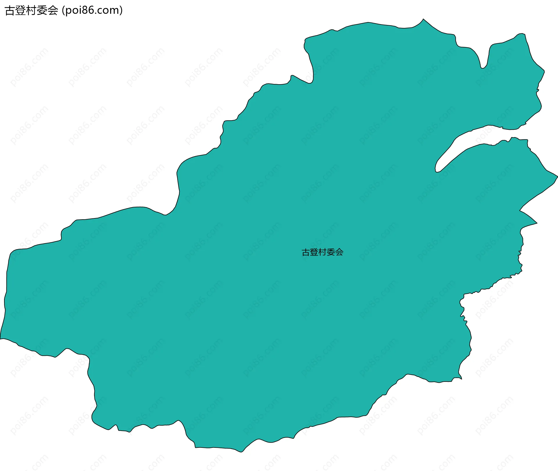 古登村委会边界地图