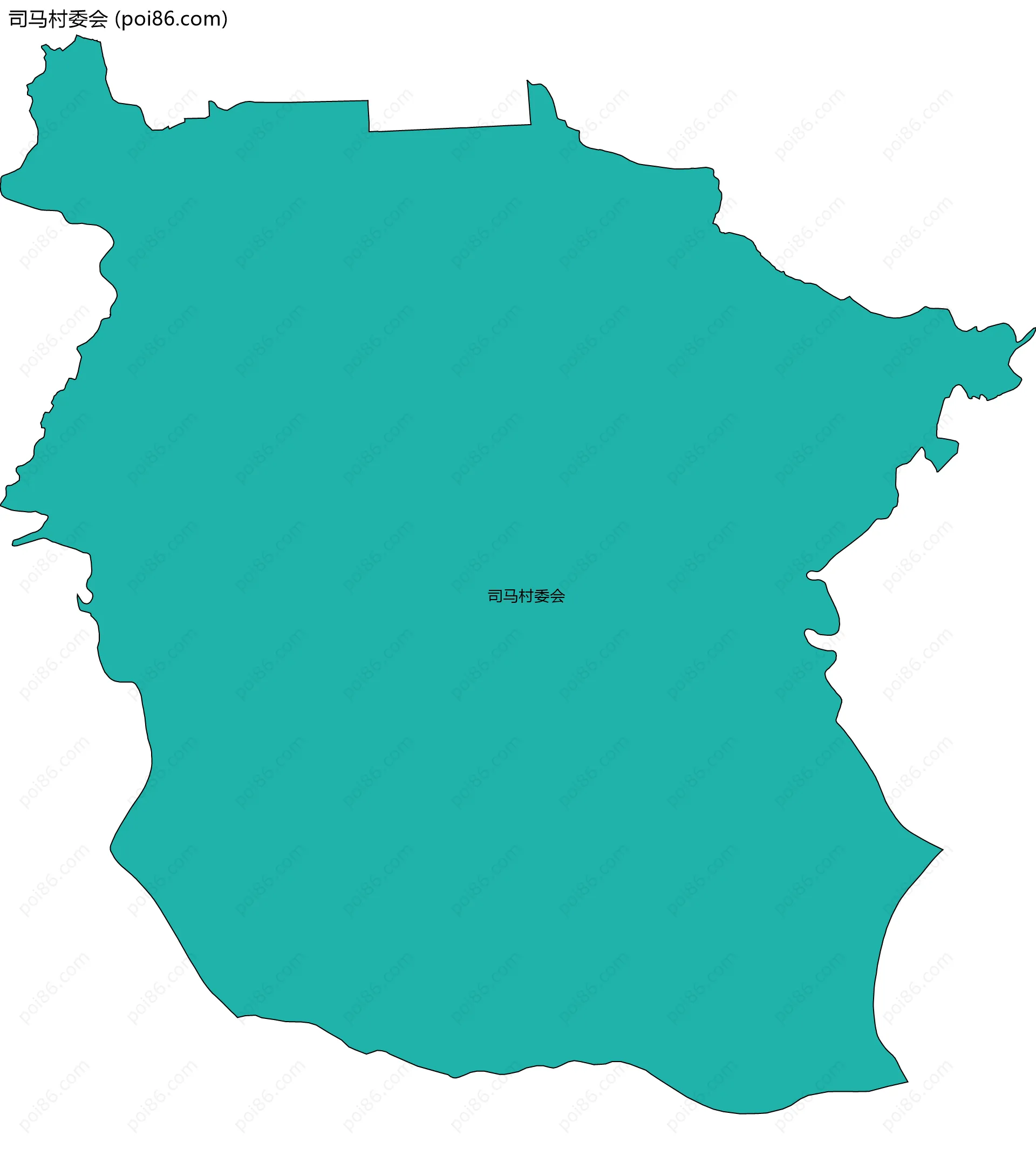 司马村委会边界地图