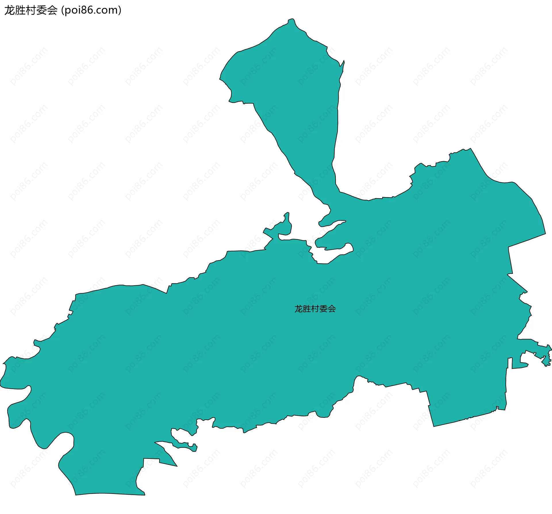 龙胜村委会边界地图
