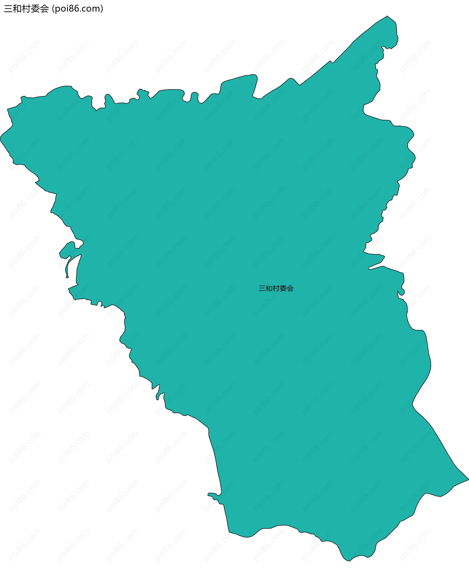 三和村委会边界地图