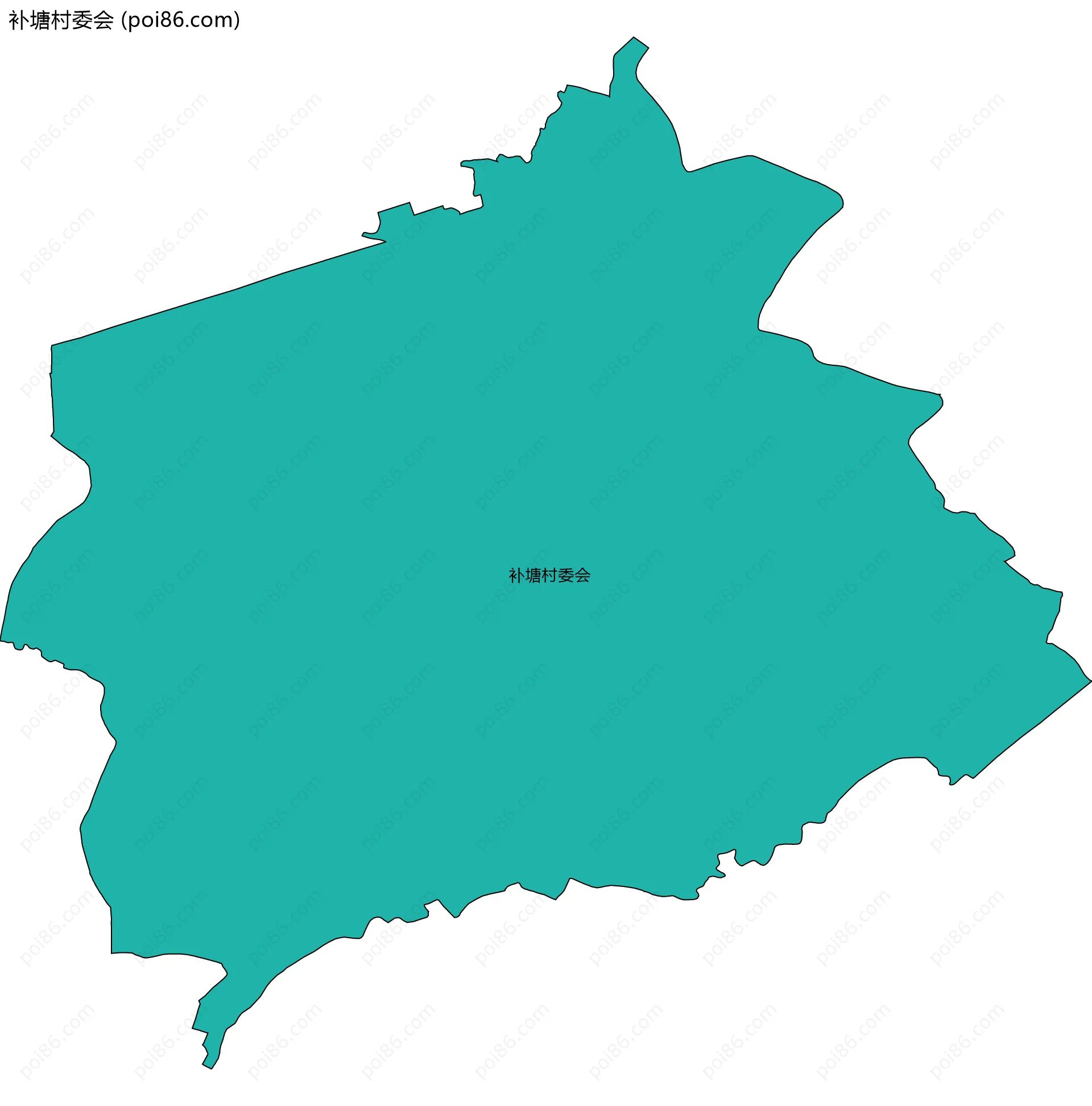 补塘村委会边界地图