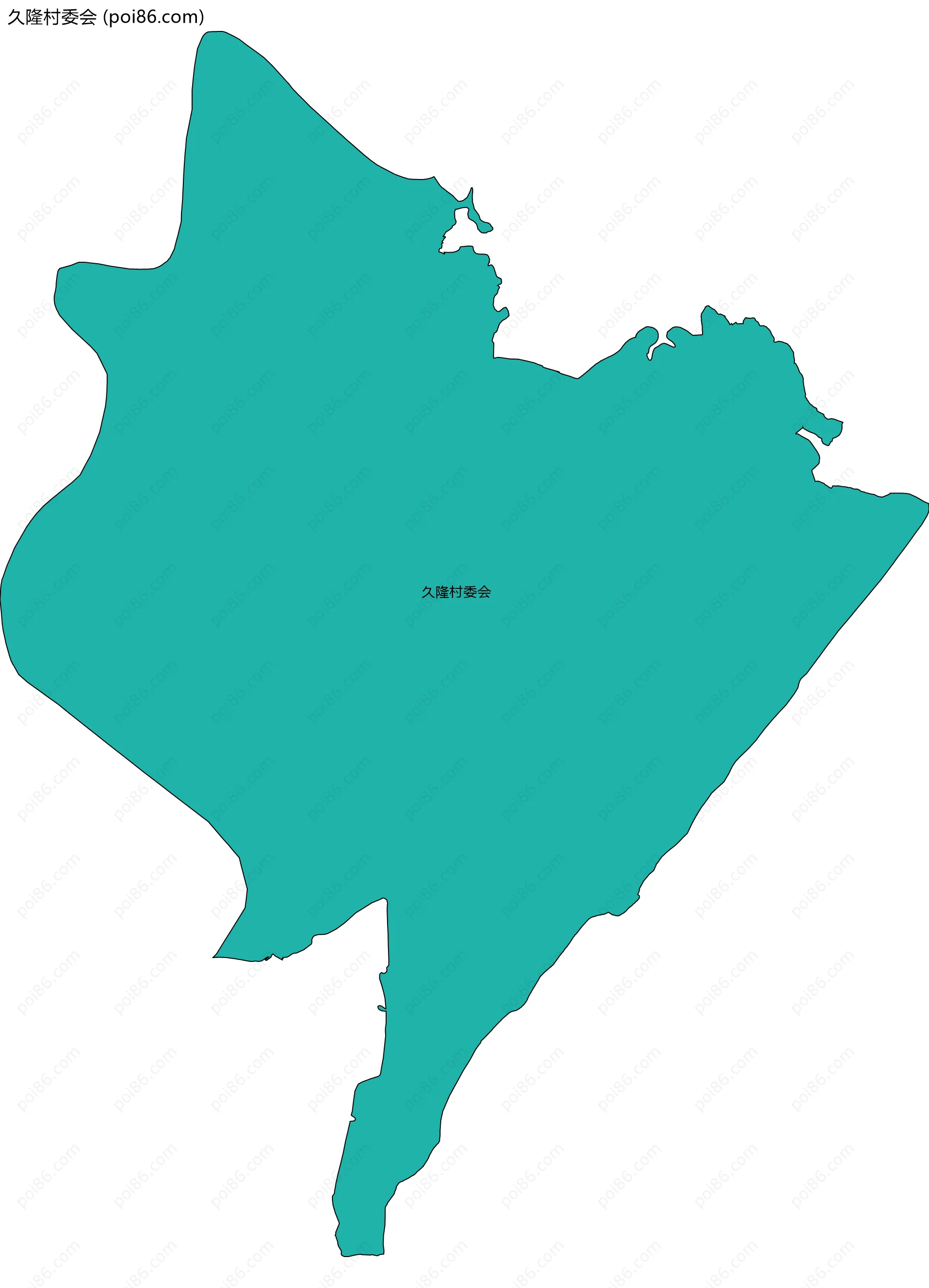 久隆村委会边界地图