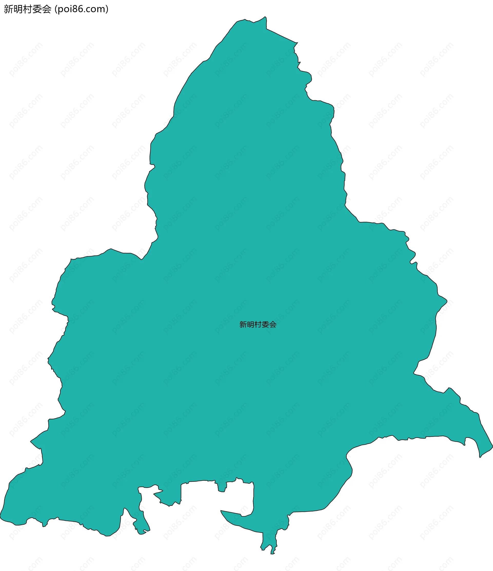 新明村委会边界地图