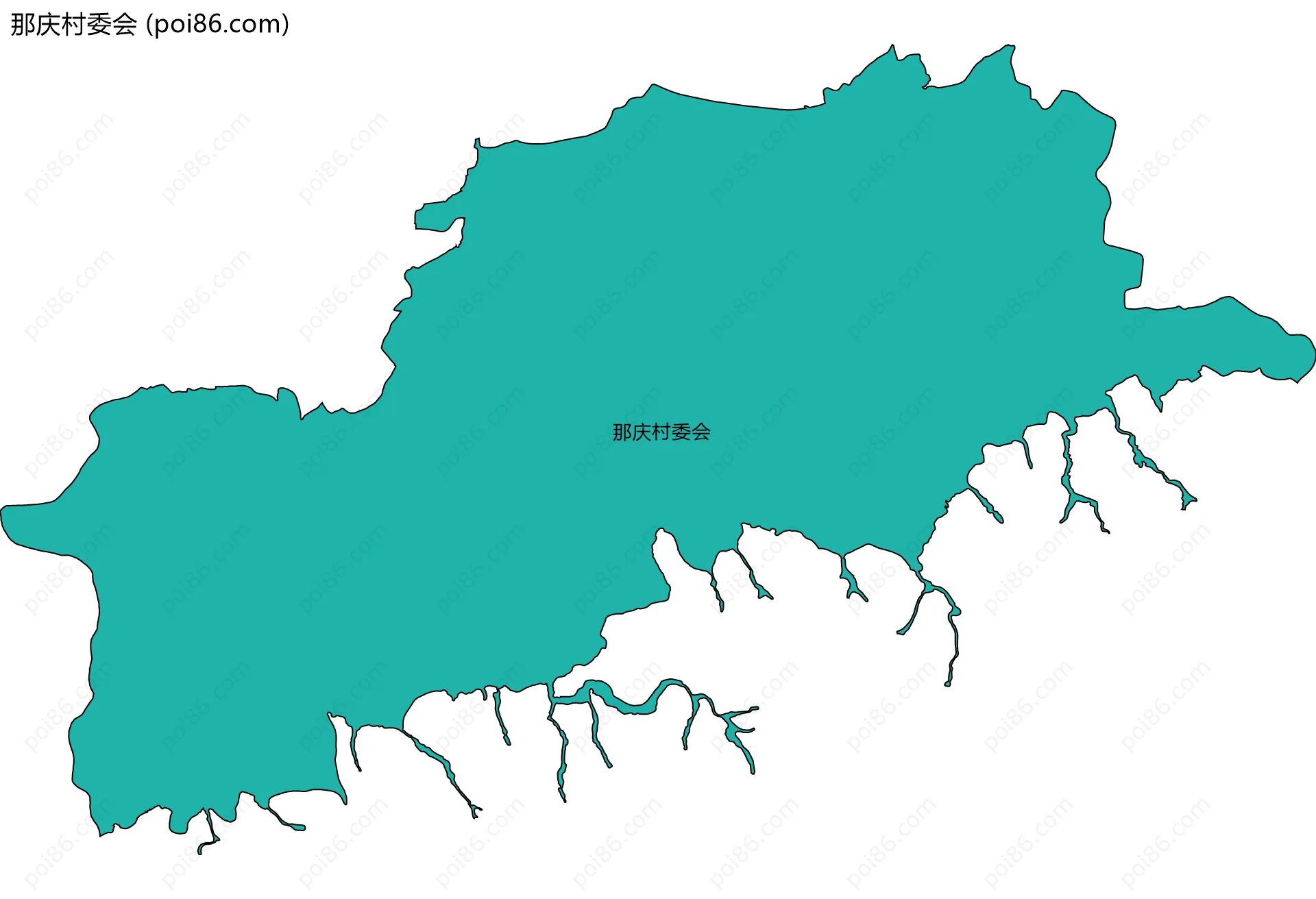 那庆村委会边界地图