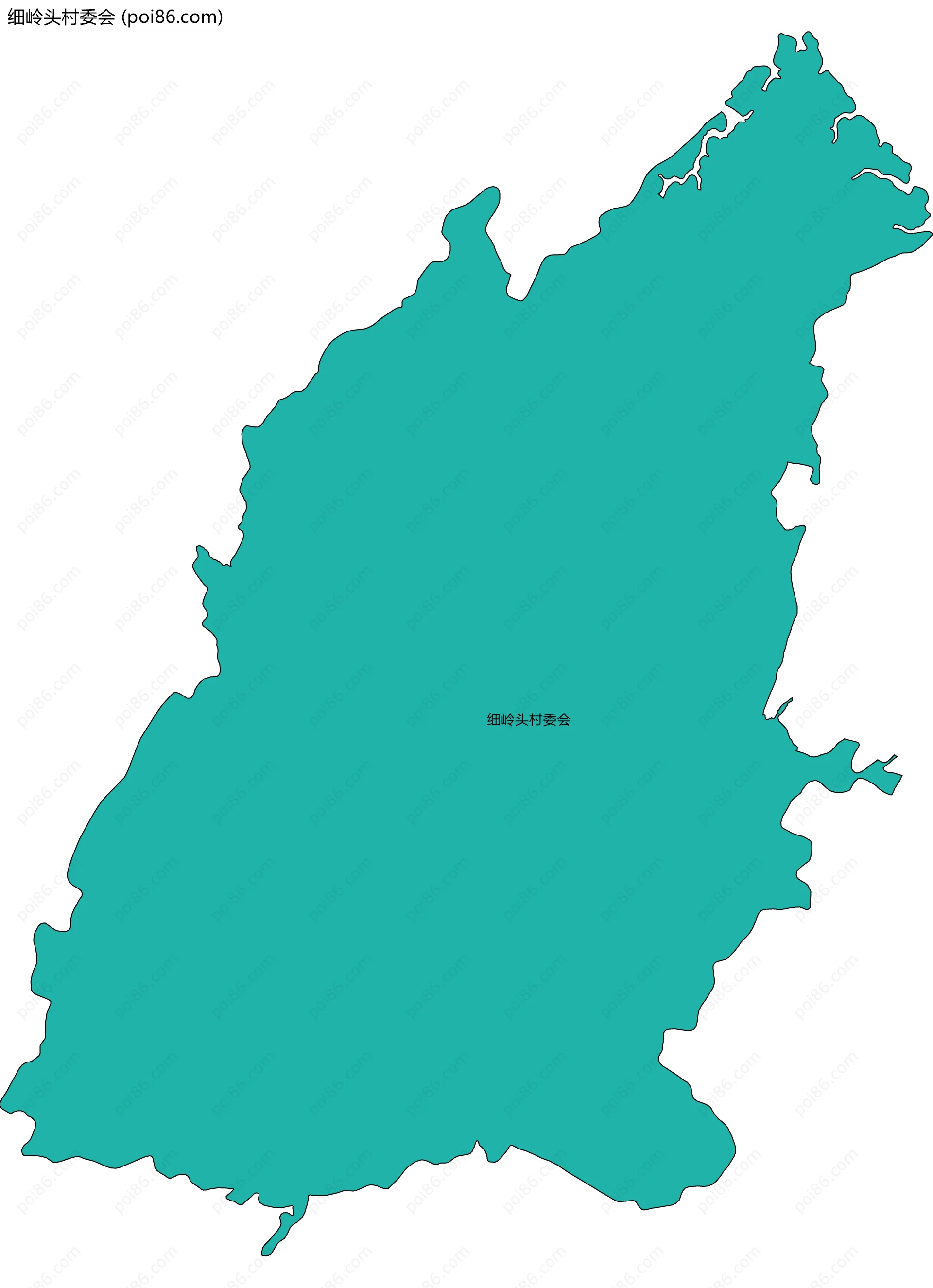 细岭头村委会边界地图