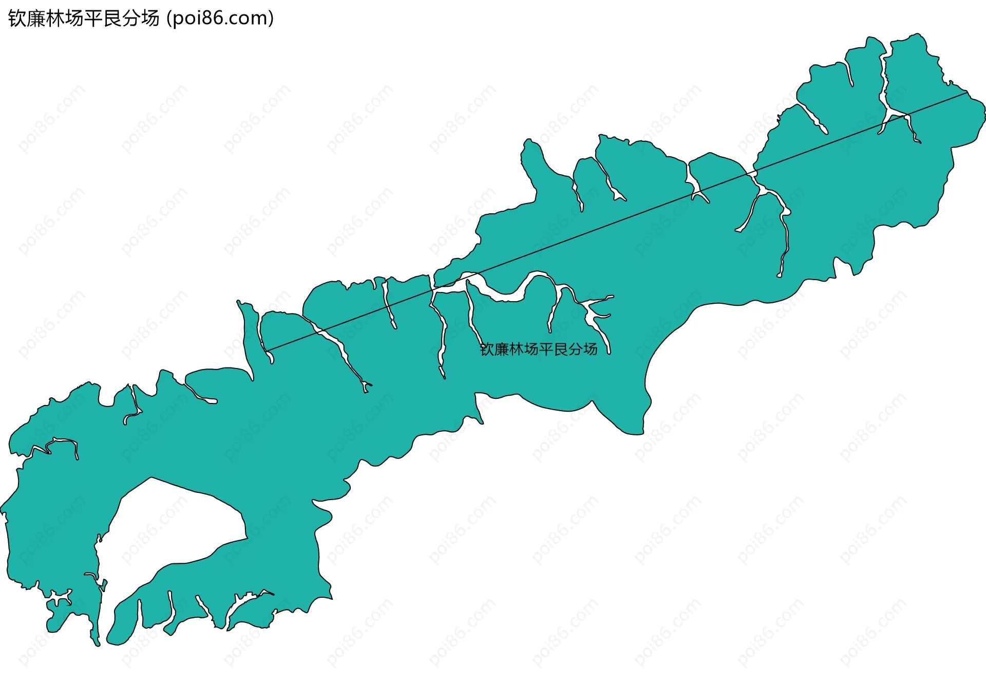 钦廉林场平艮分场边界地图