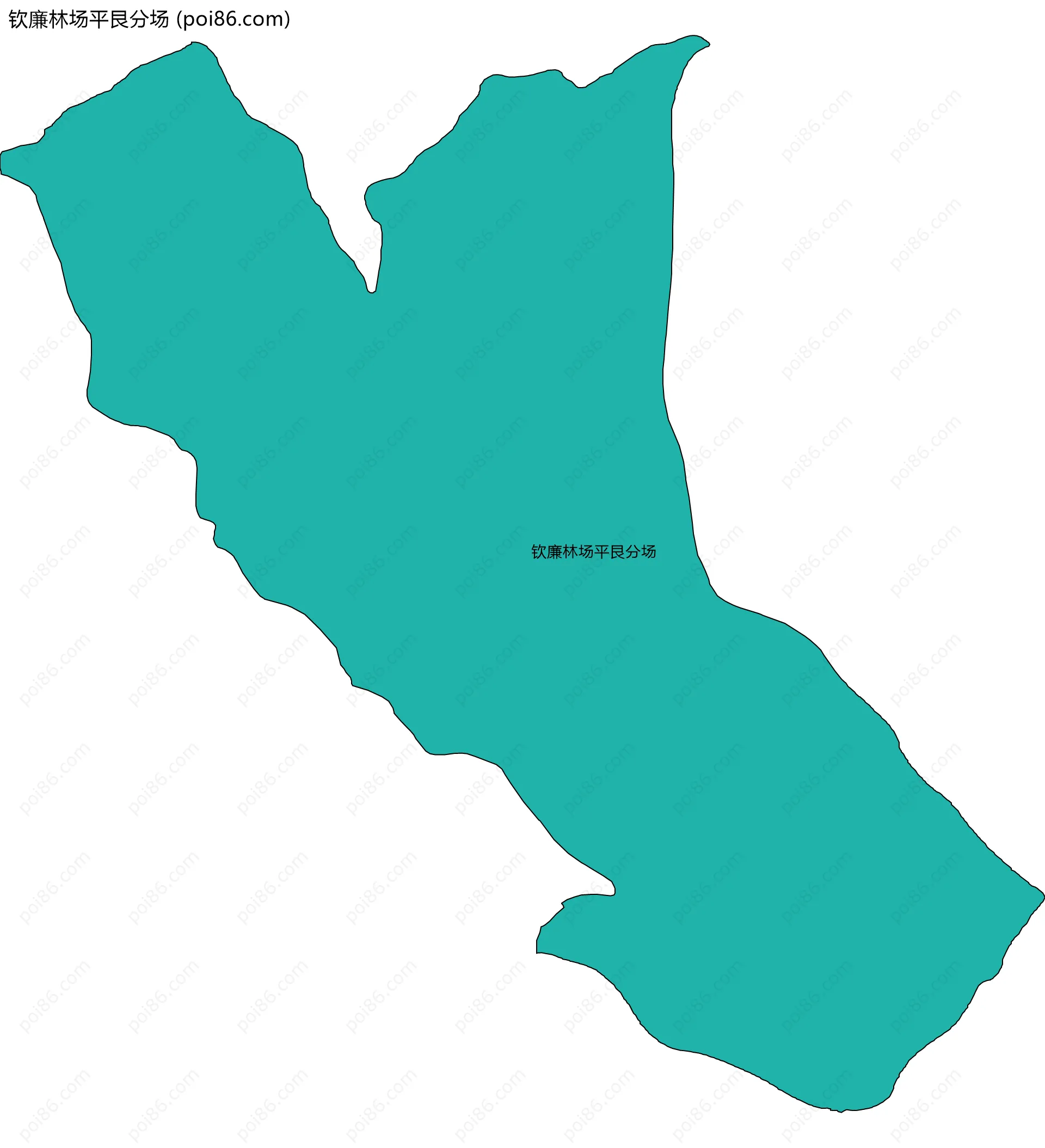 钦廉林场平艮分场边界地图