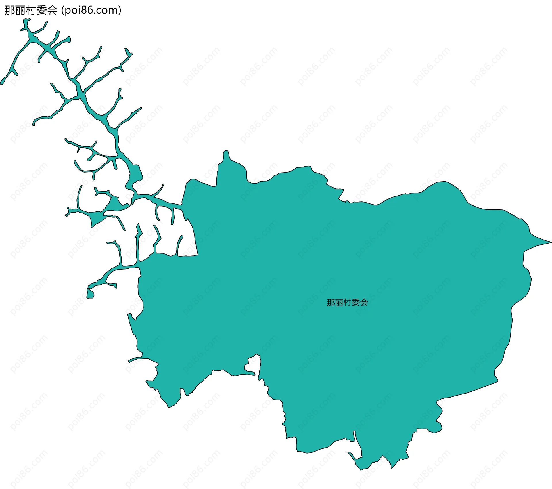 那丽村委会边界地图