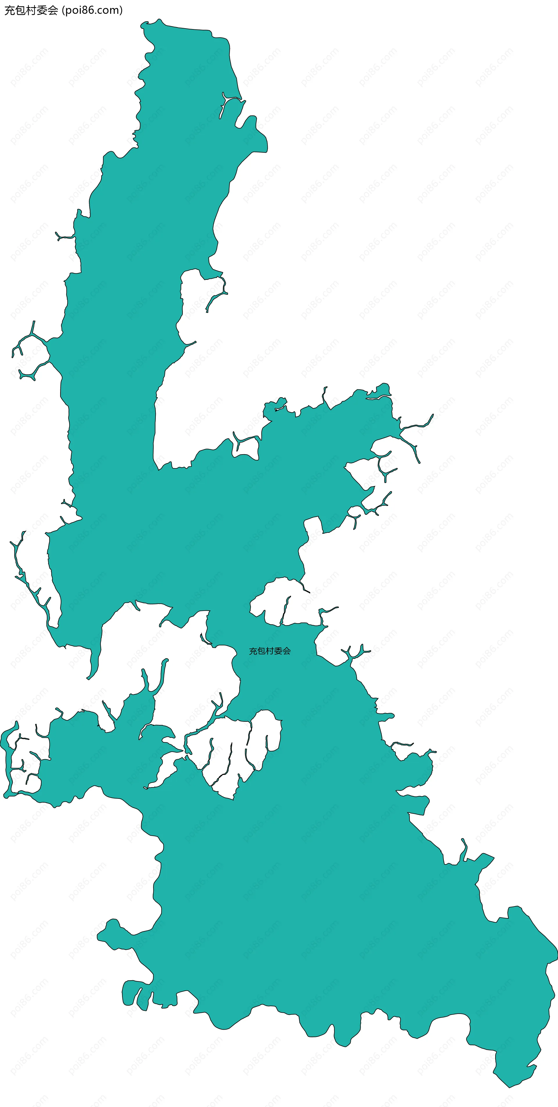 充包村委会边界地图