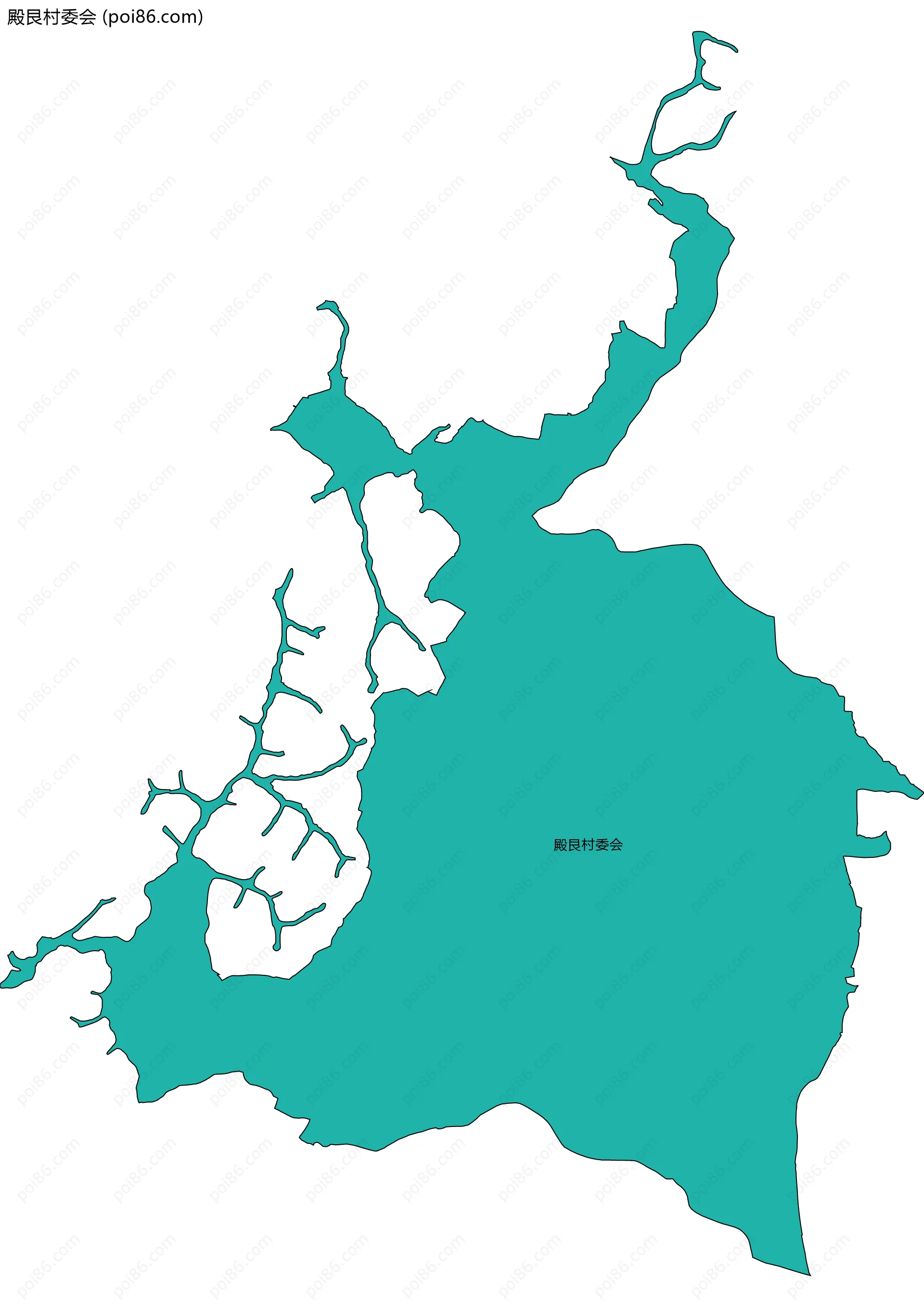 殿艮村委会边界地图