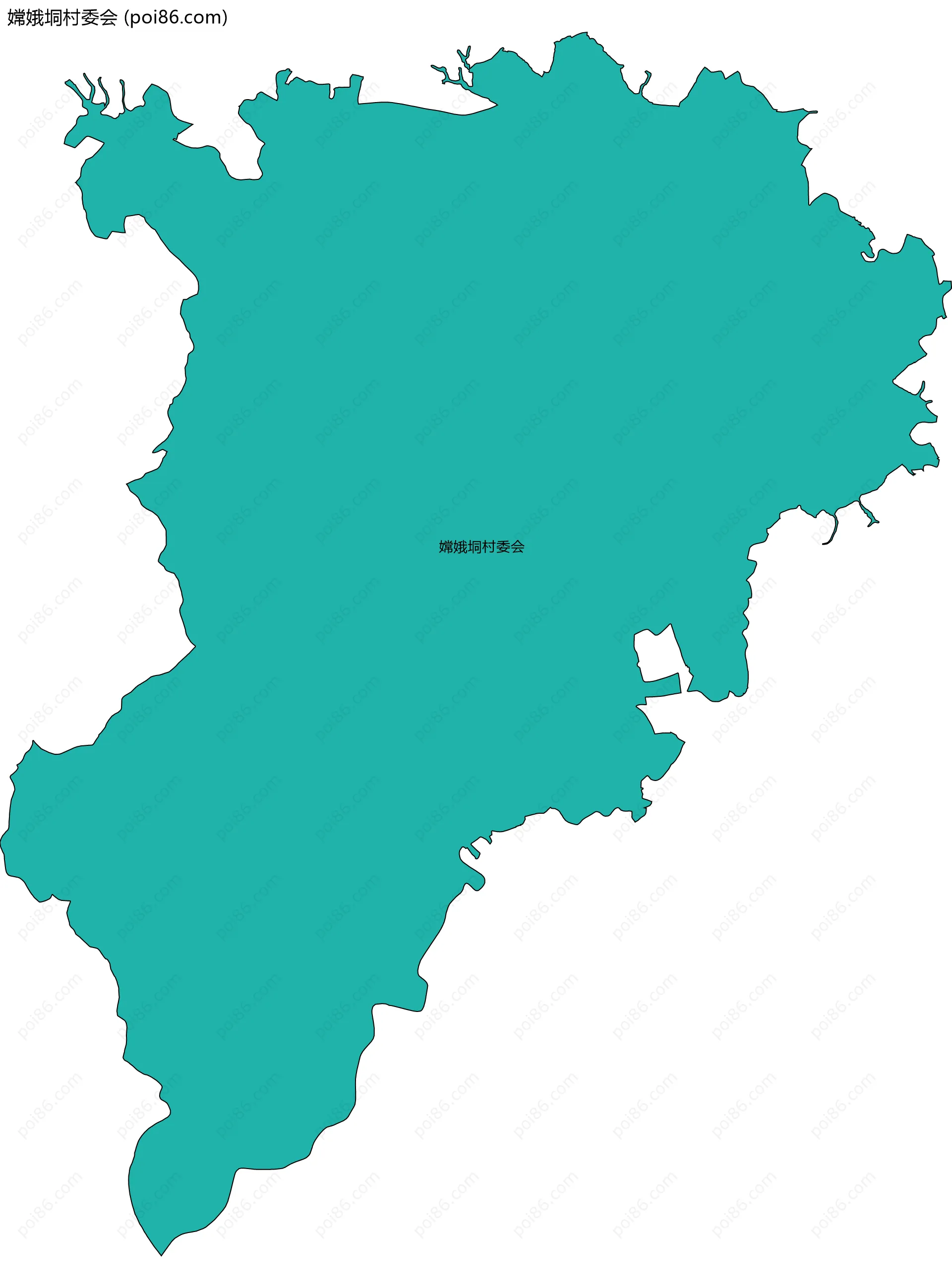 嫦娥垌村委会边界地图