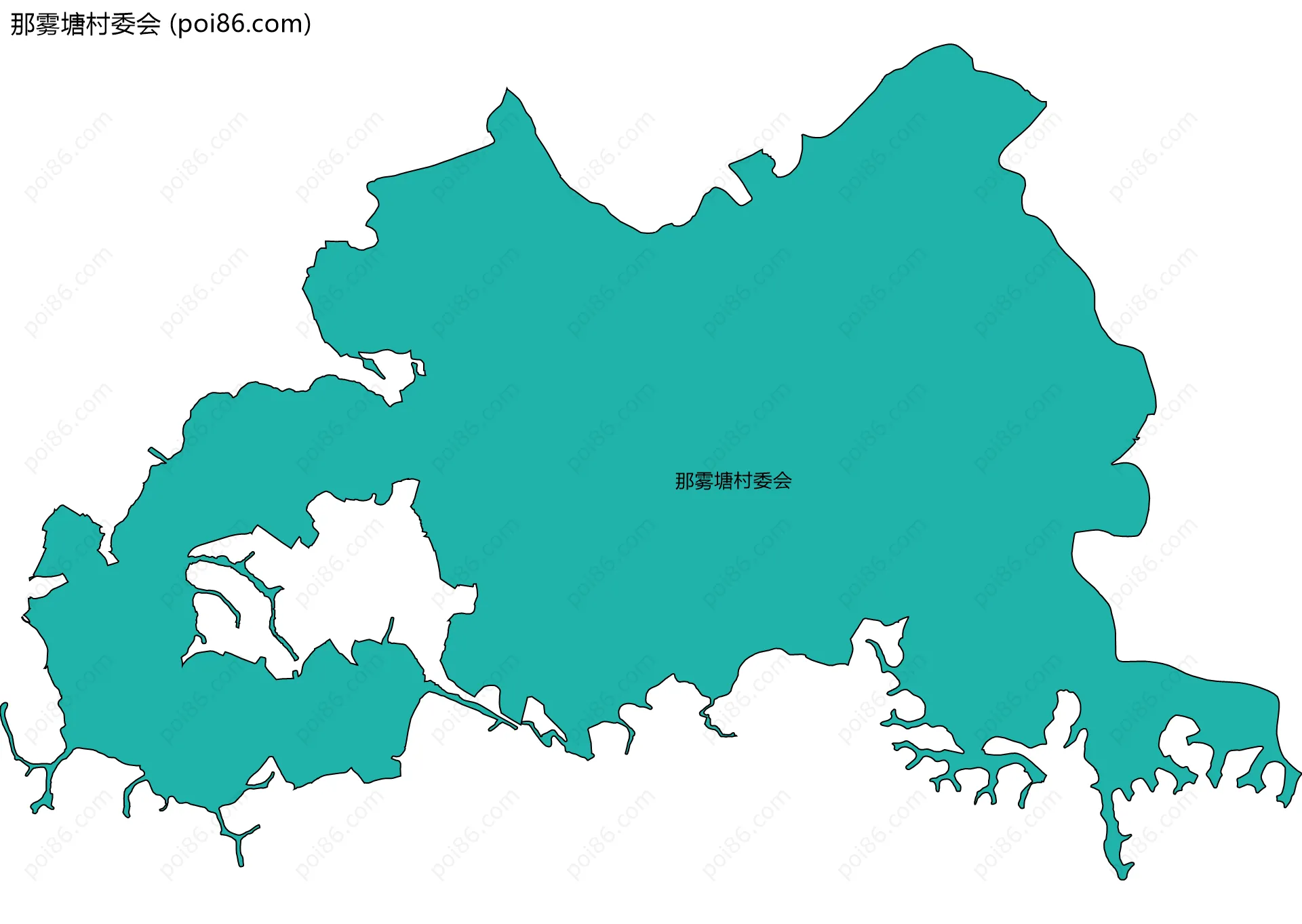 那雾塘村委会边界地图