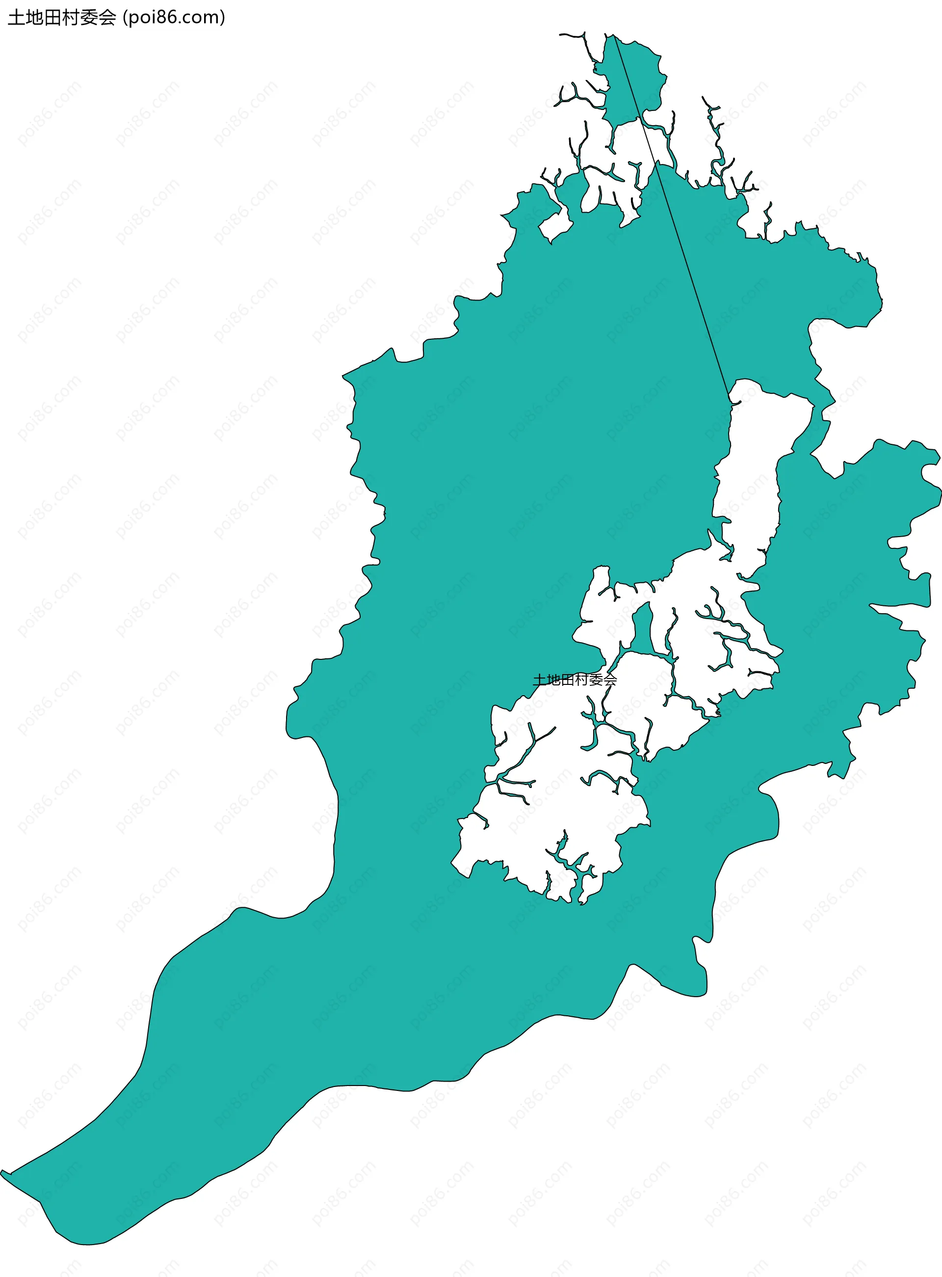 土地田村委会边界地图