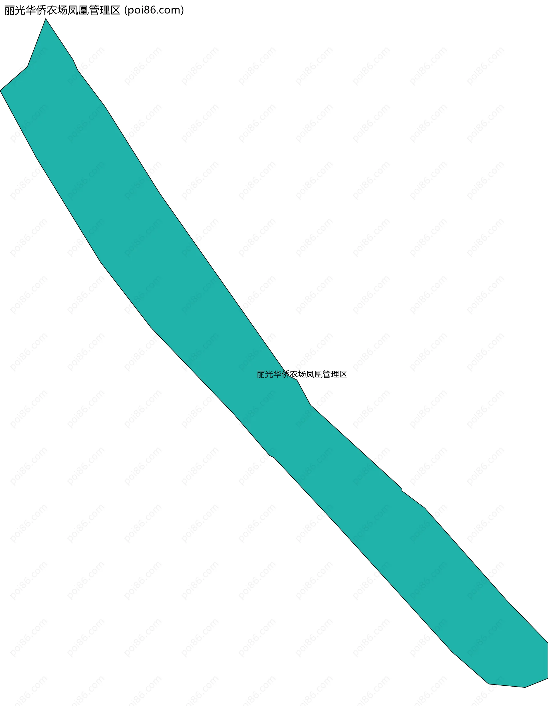 丽光华侨农场凤凰管理区边界地图