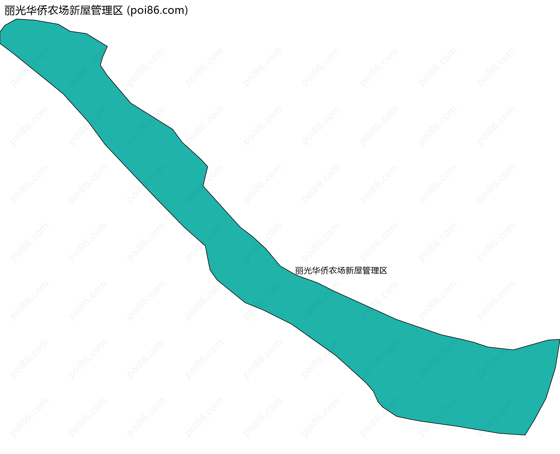 丽光华侨农场新屋管理区边界地图
