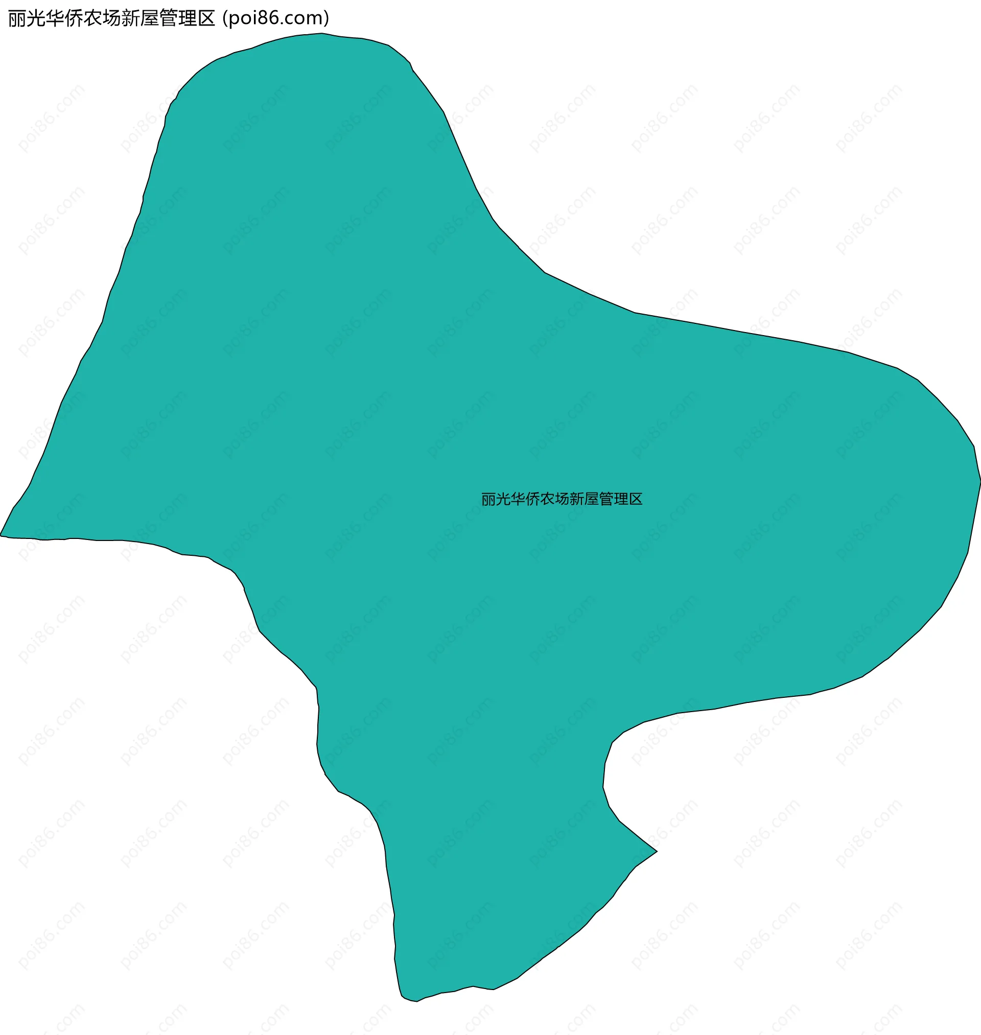 丽光华侨农场新屋管理区边界地图