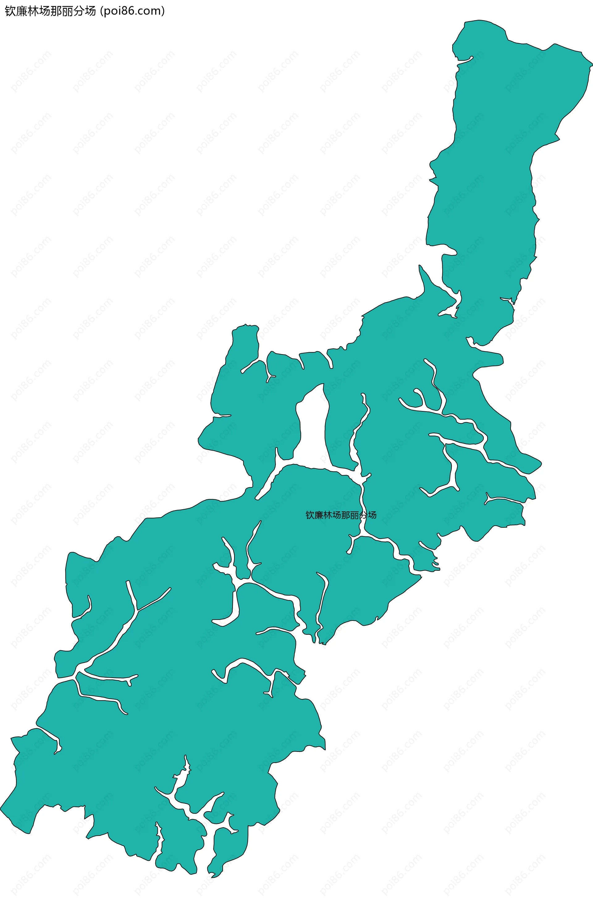 钦廉林场那丽分场边界地图