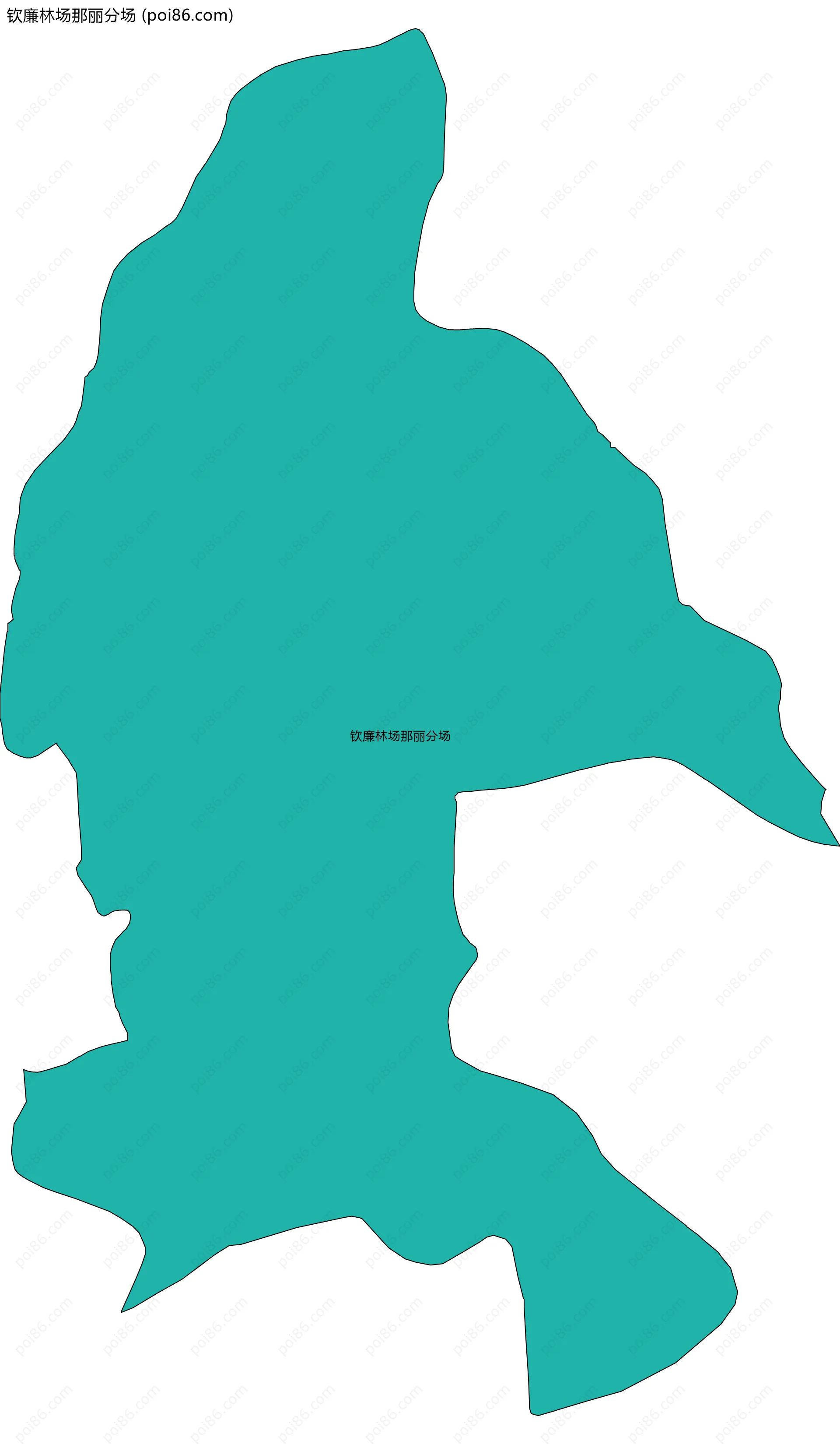 钦廉林场那丽分场边界地图