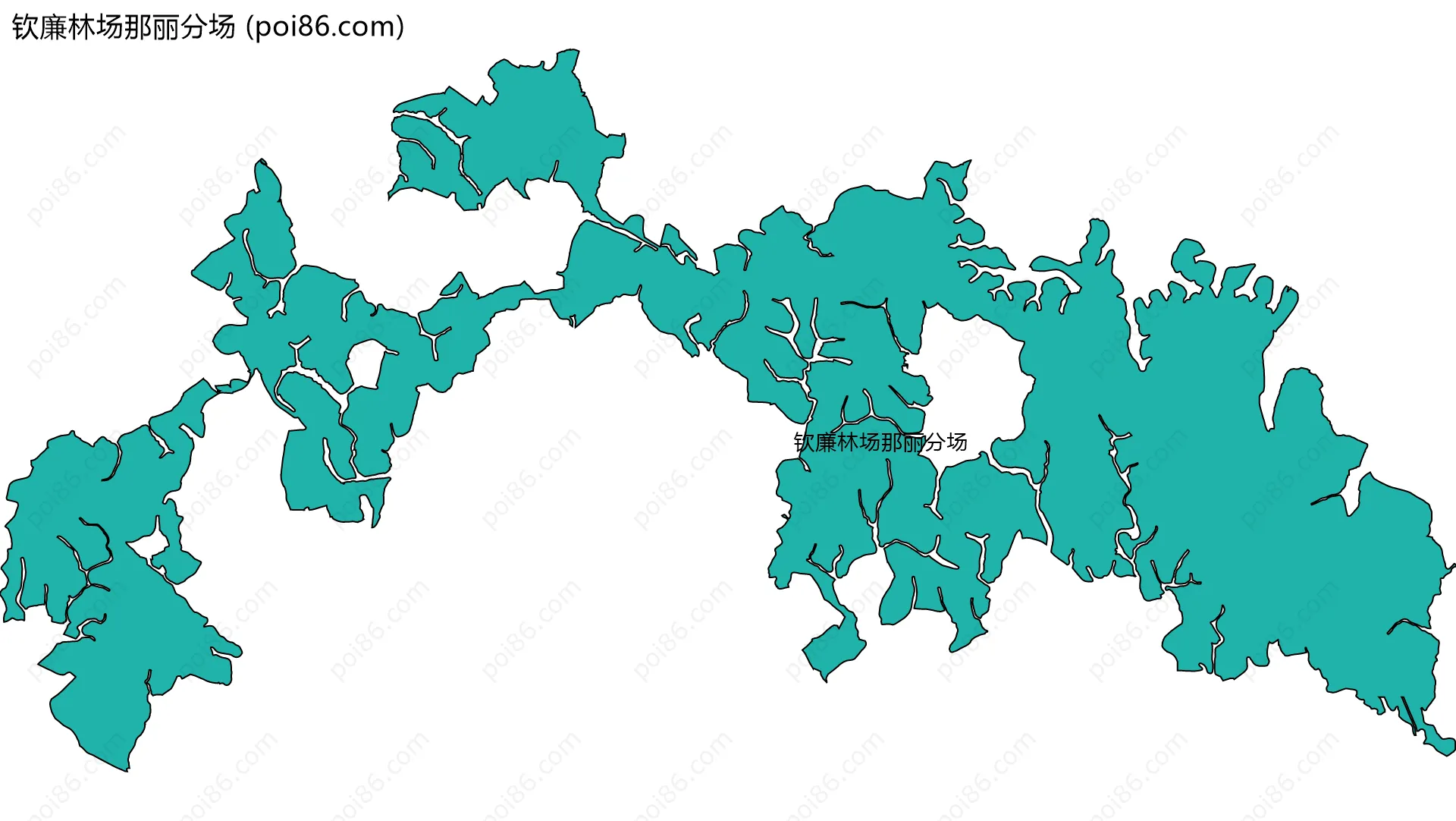 钦廉林场那丽分场边界地图