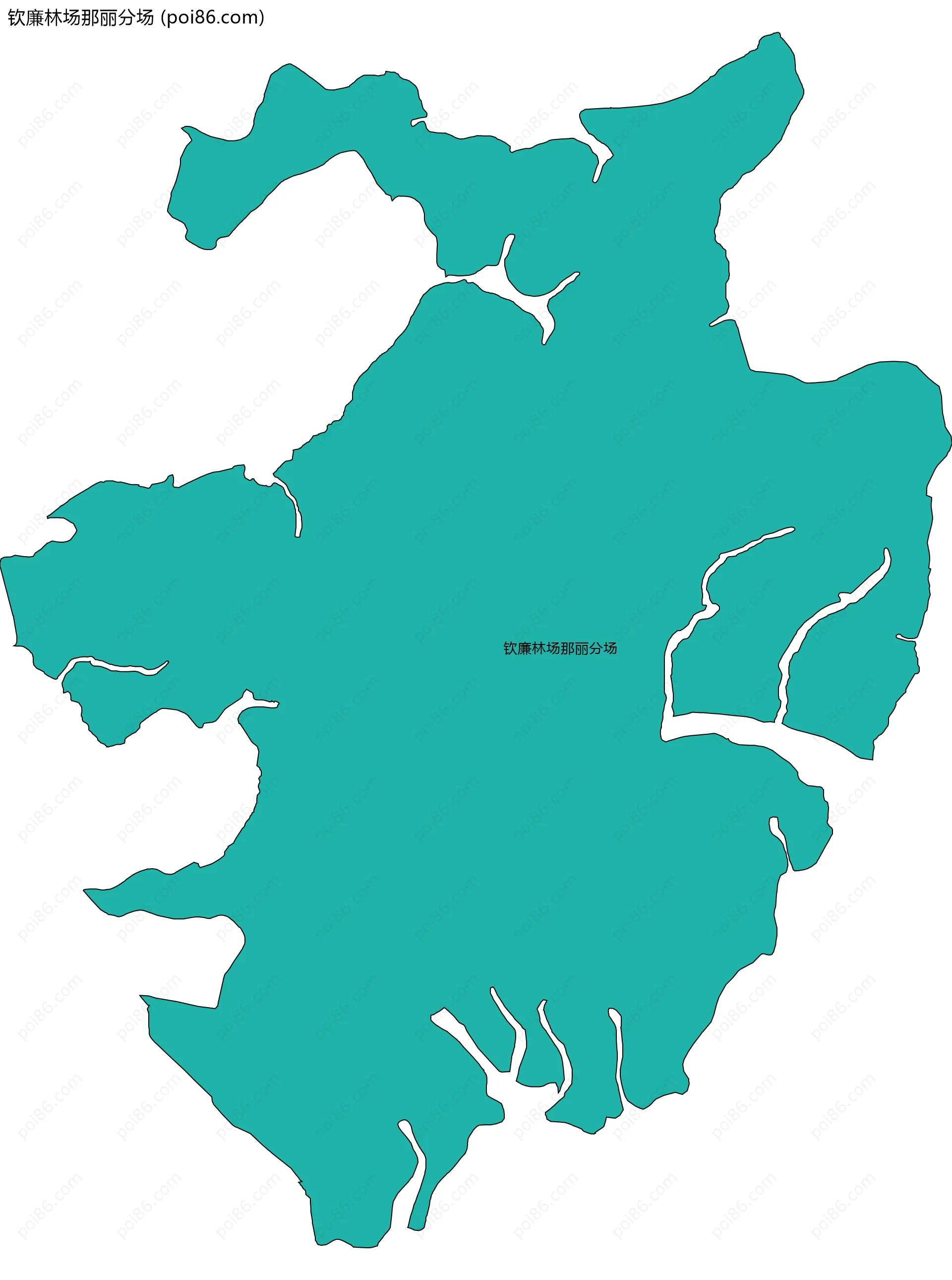 钦廉林场那丽分场边界地图