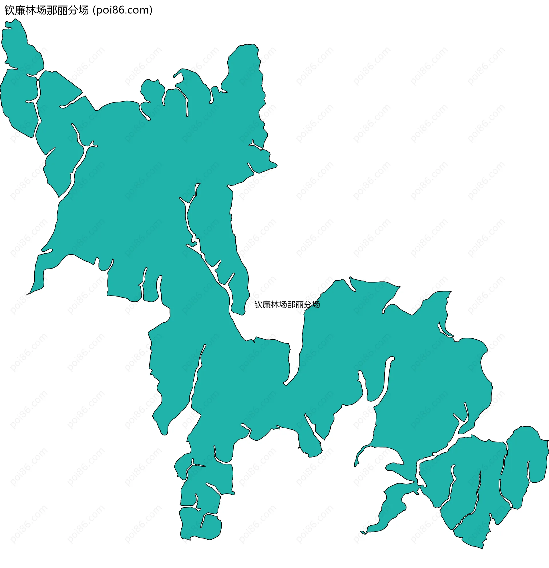 钦廉林场那丽分场边界地图