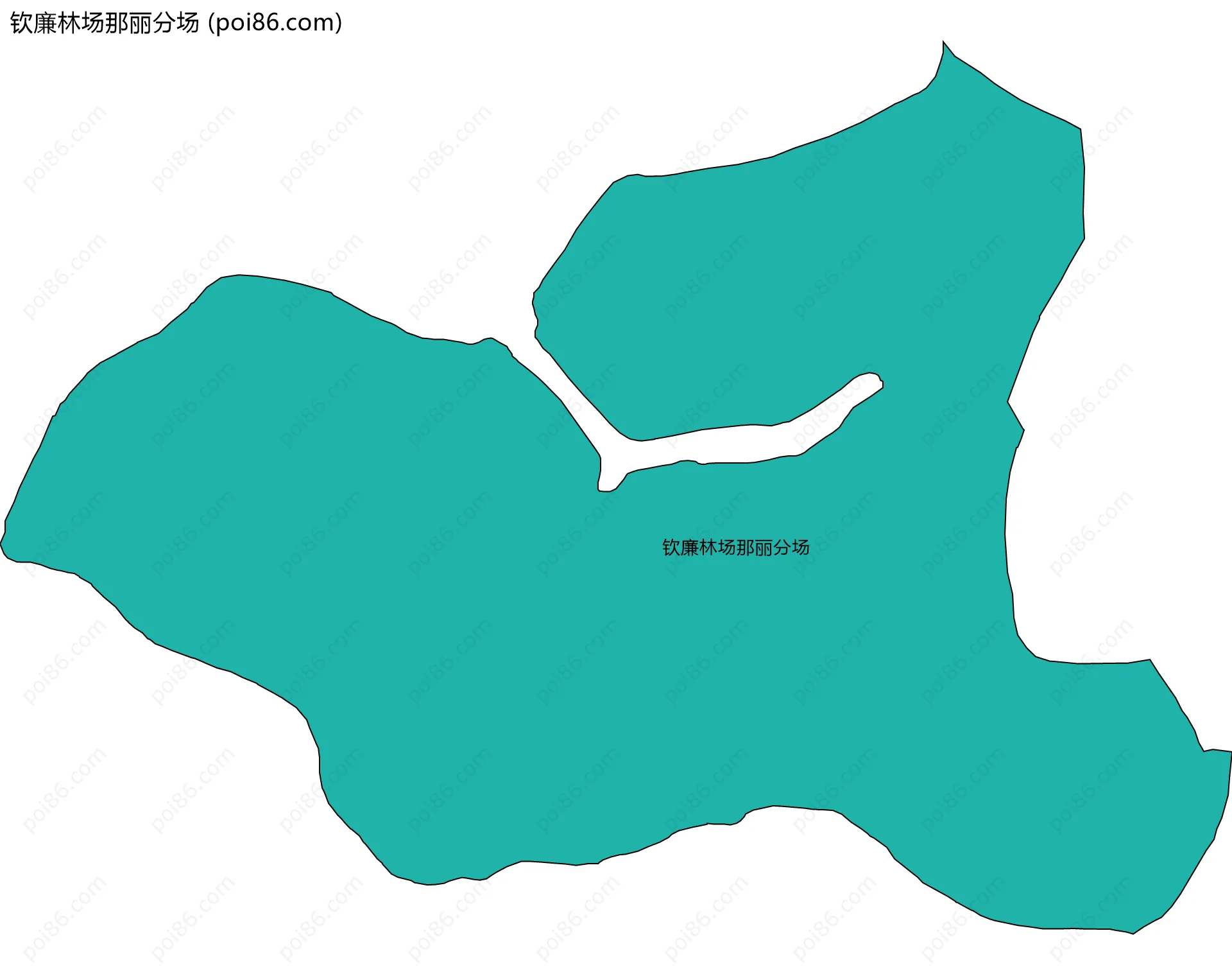 钦廉林场那丽分场边界地图