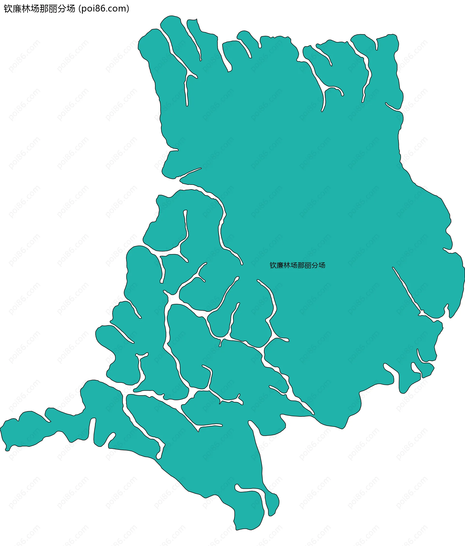 钦廉林场那丽分场边界地图