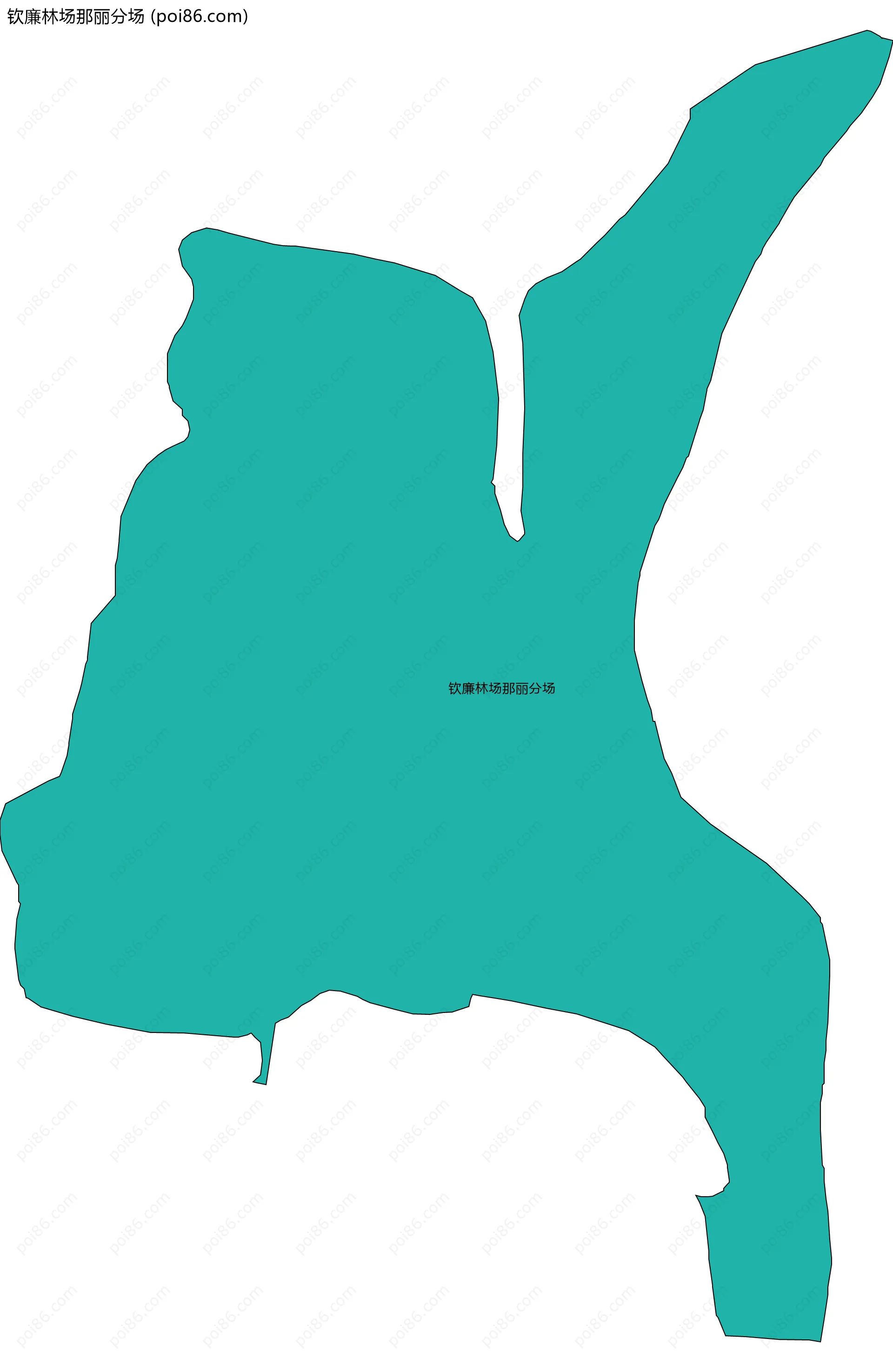 钦廉林场那丽分场边界地图