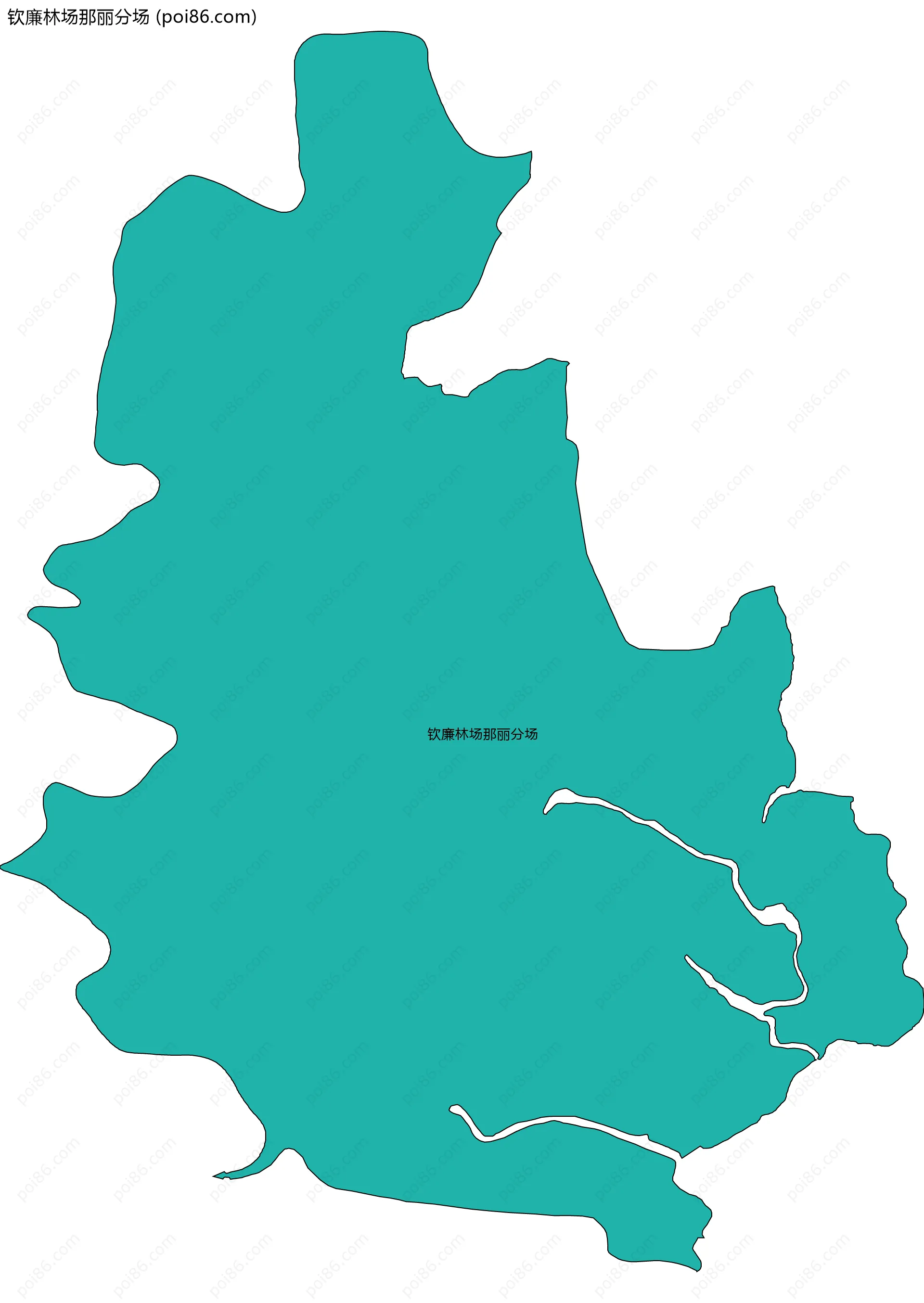 钦廉林场那丽分场边界地图