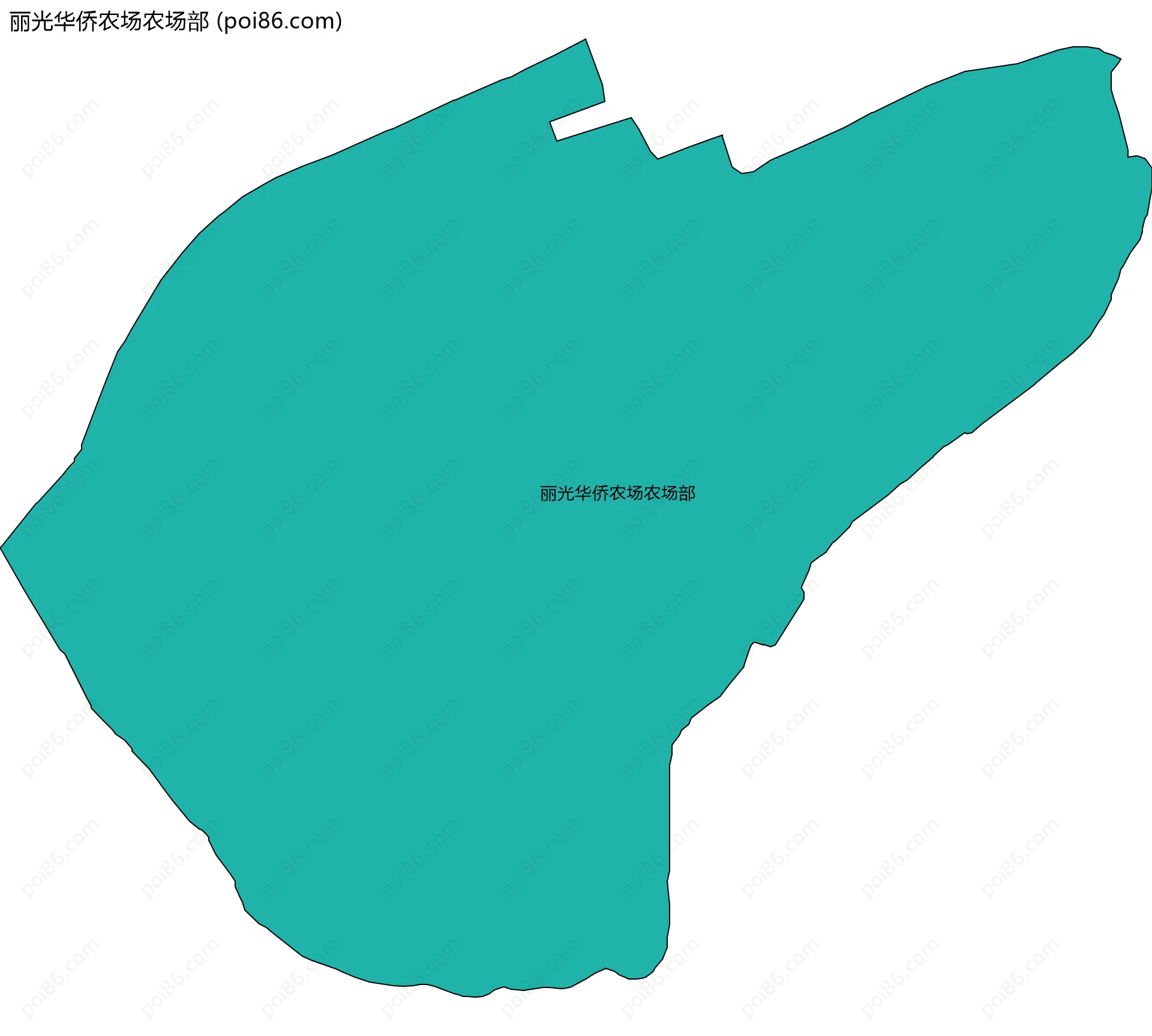 丽光华侨农场农场部边界地图
