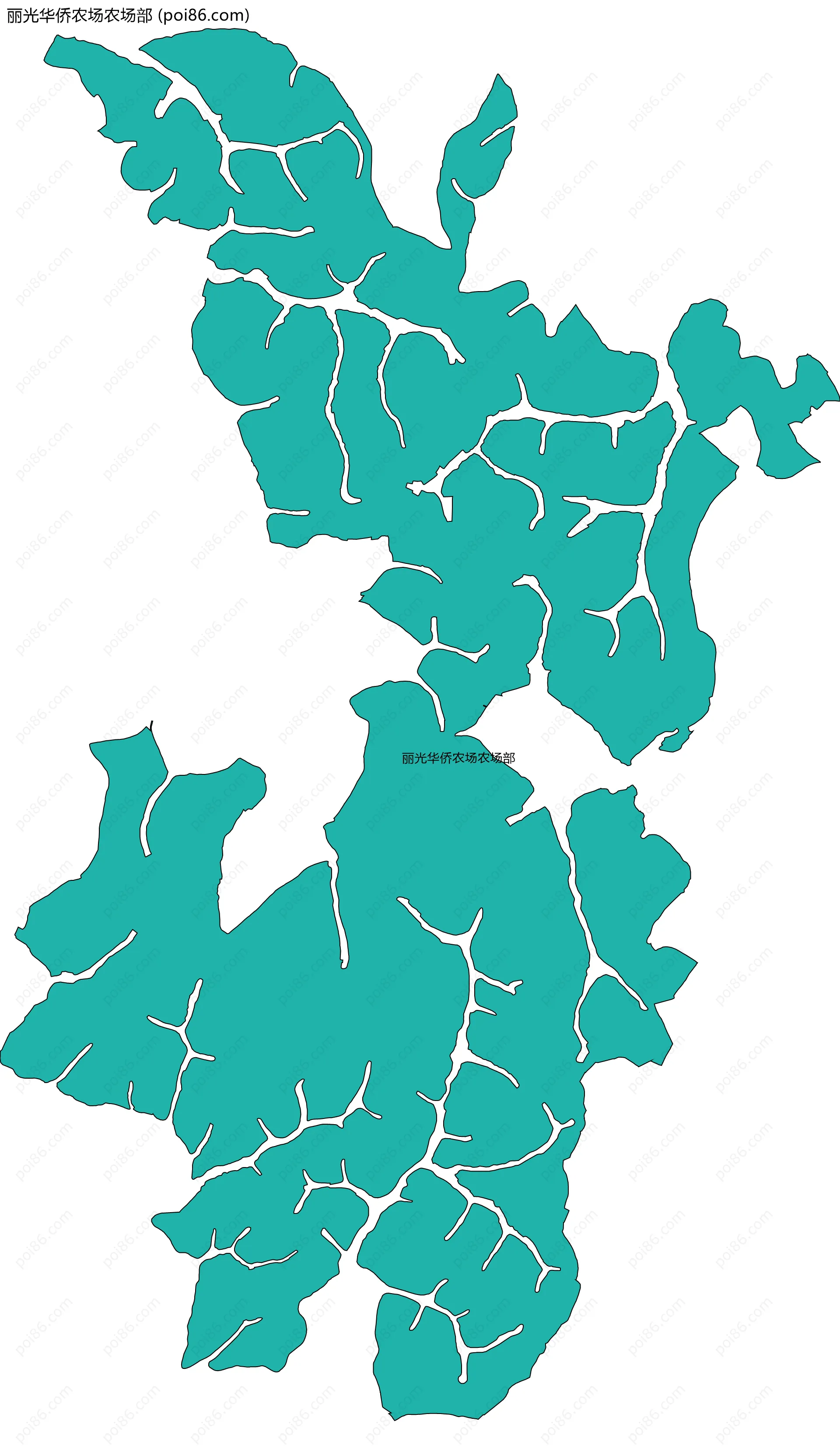 丽光华侨农场农场部边界地图