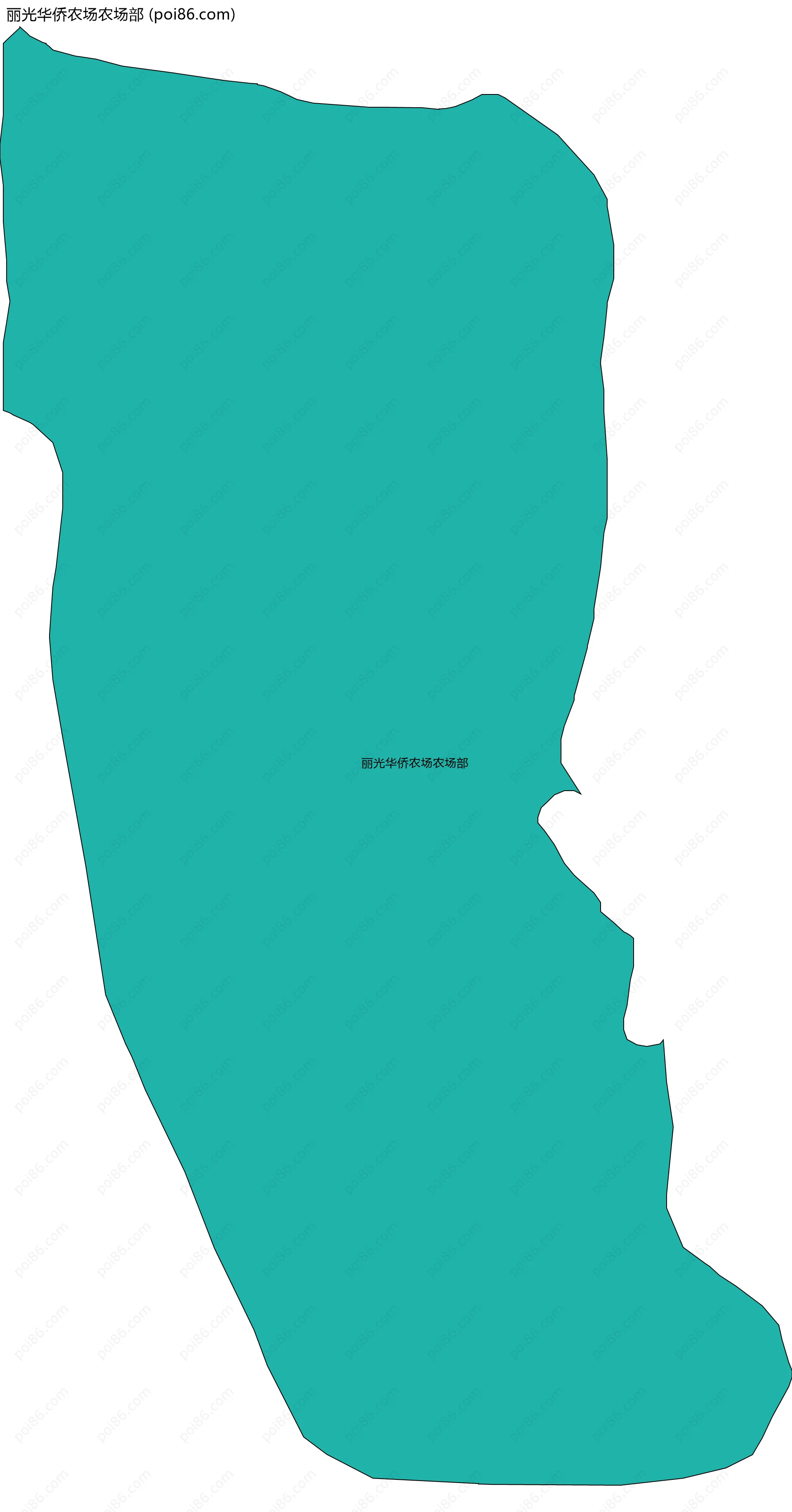 丽光华侨农场农场部边界地图