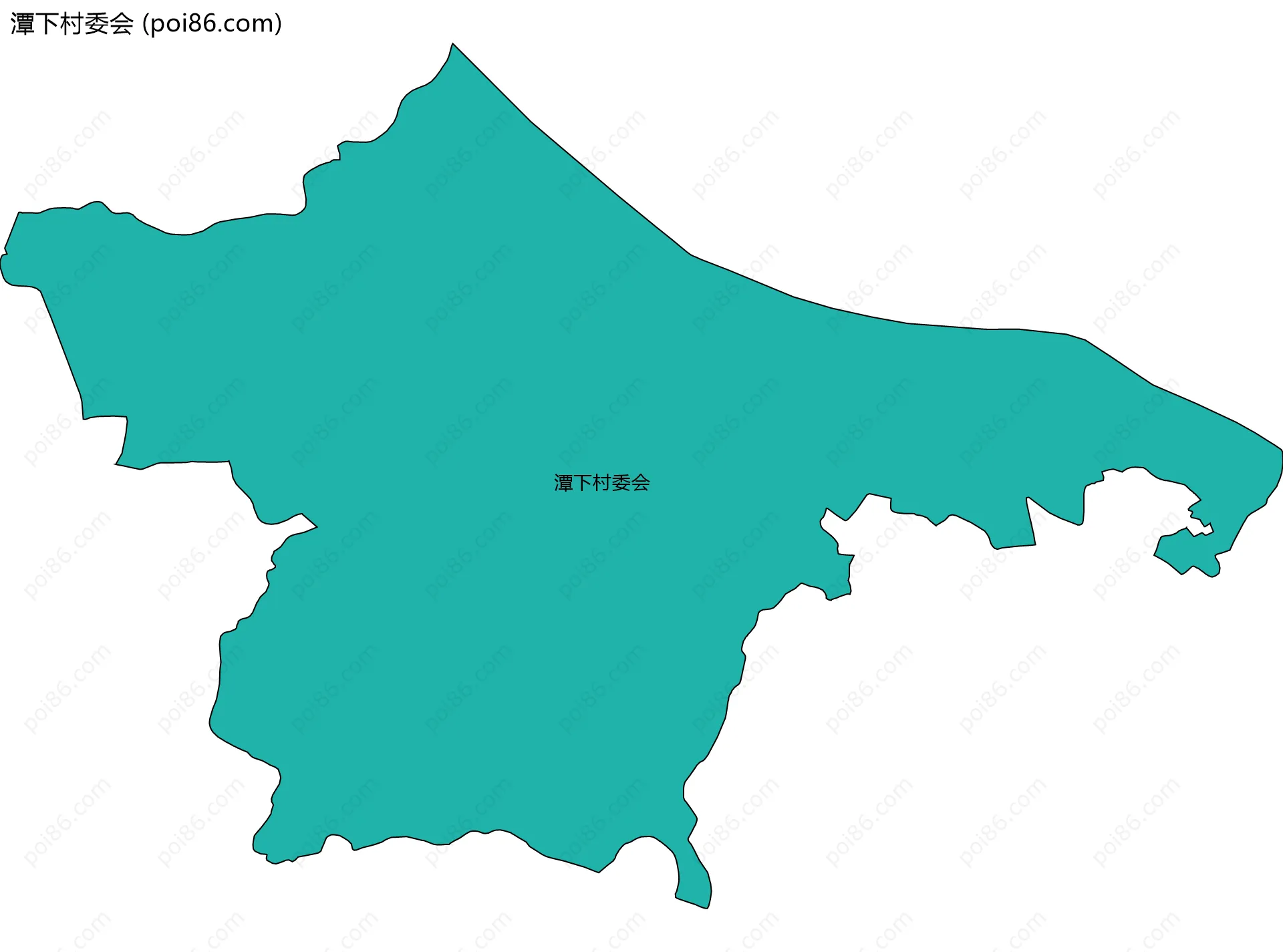 潭下村委会边界地图