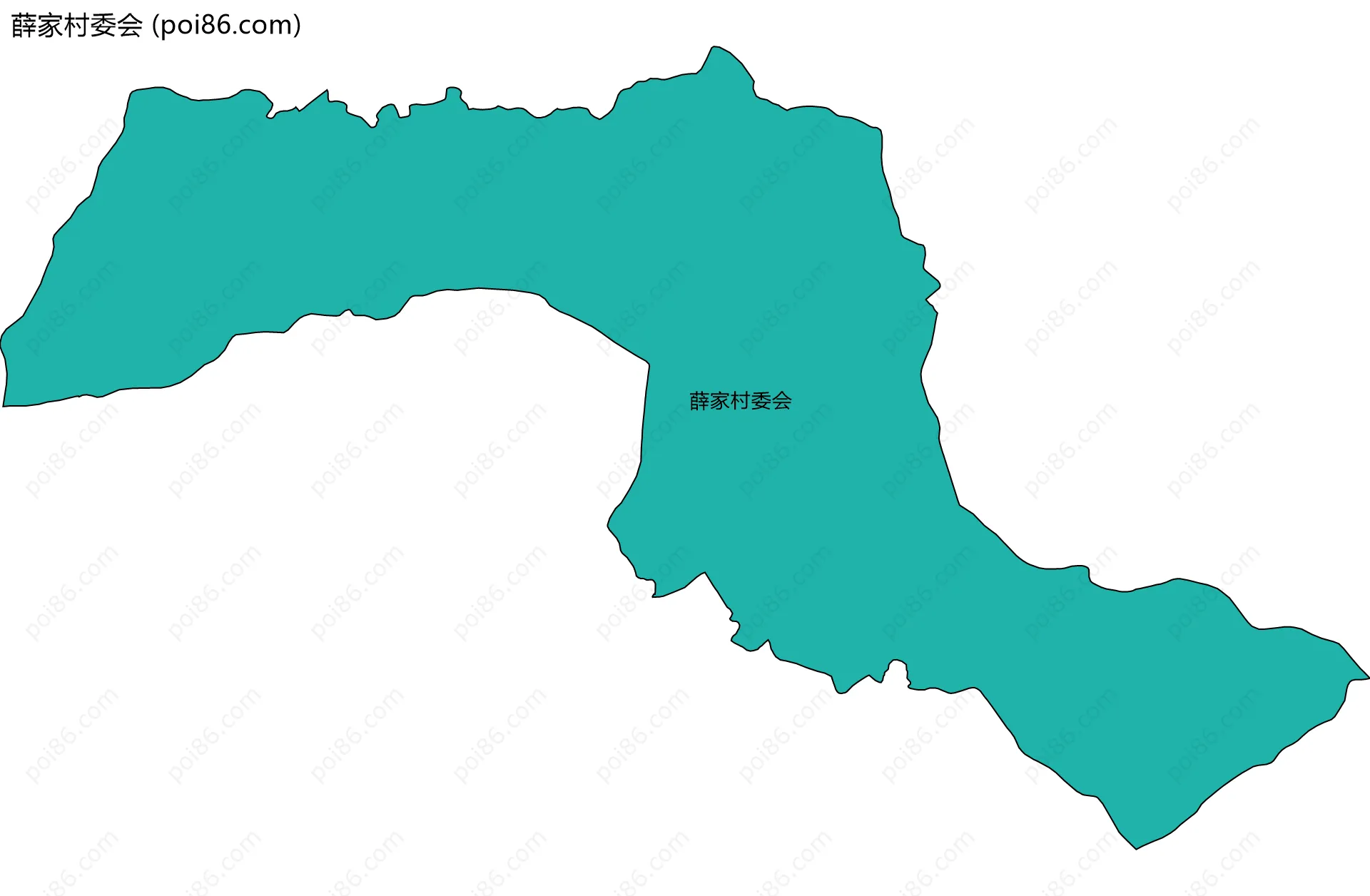 薛家村委会边界地图