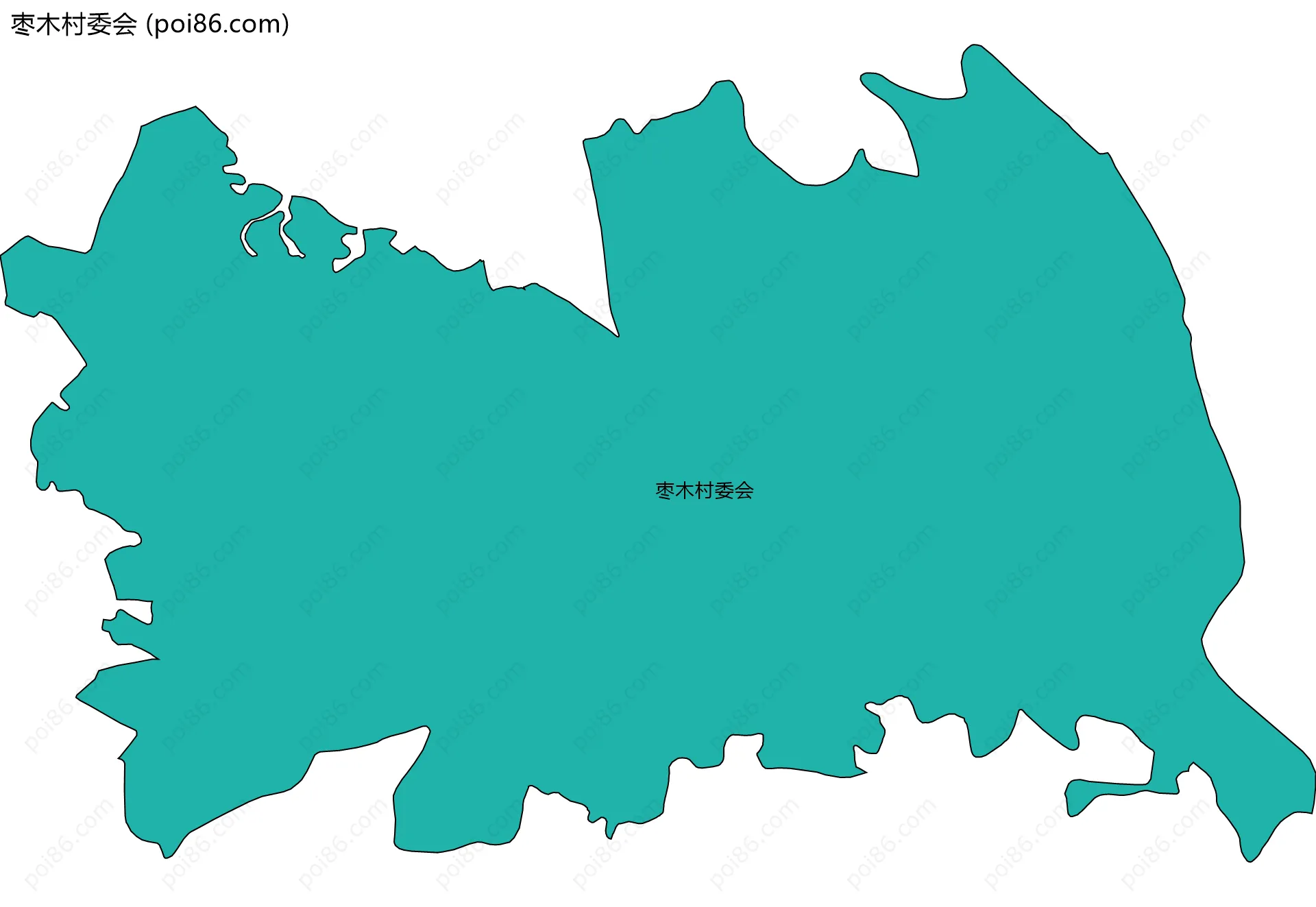 枣木村委会边界地图