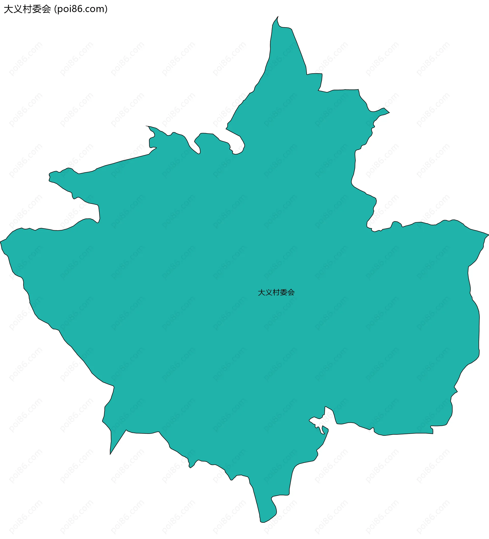大义村委会边界地图