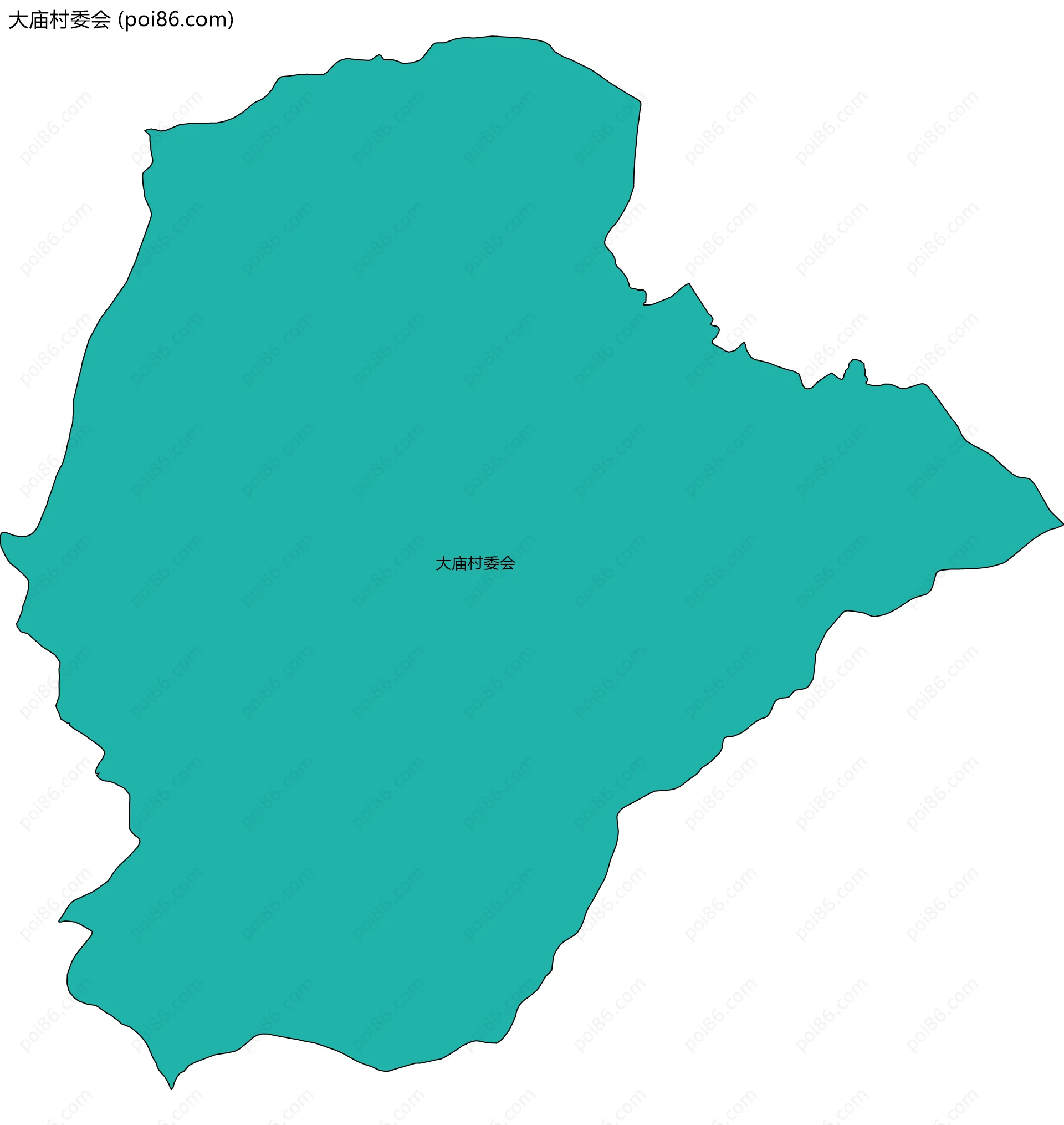 大庙村委会边界地图